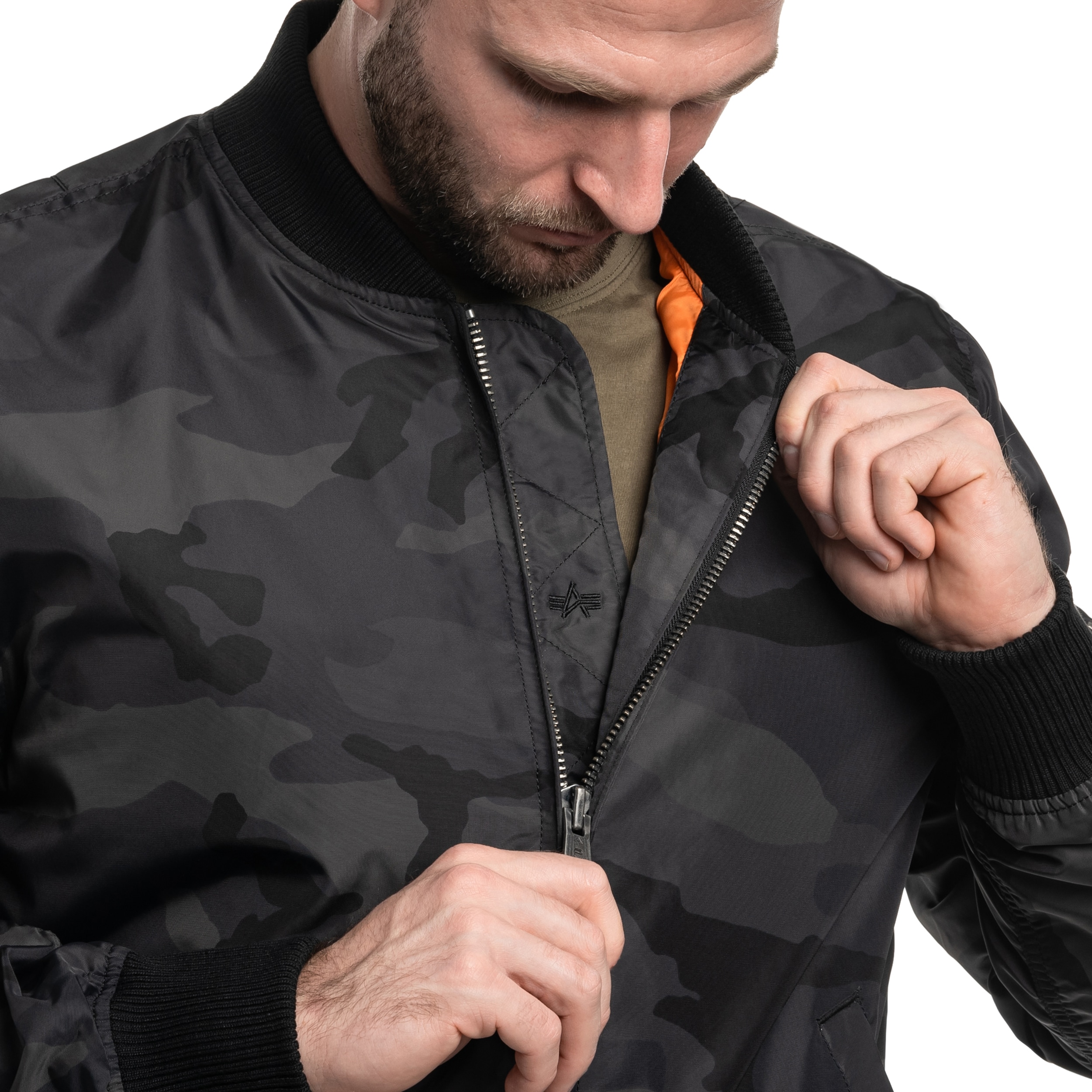 Kurtka Alpha Industries MA-1 TT Two Tone - Black Camo