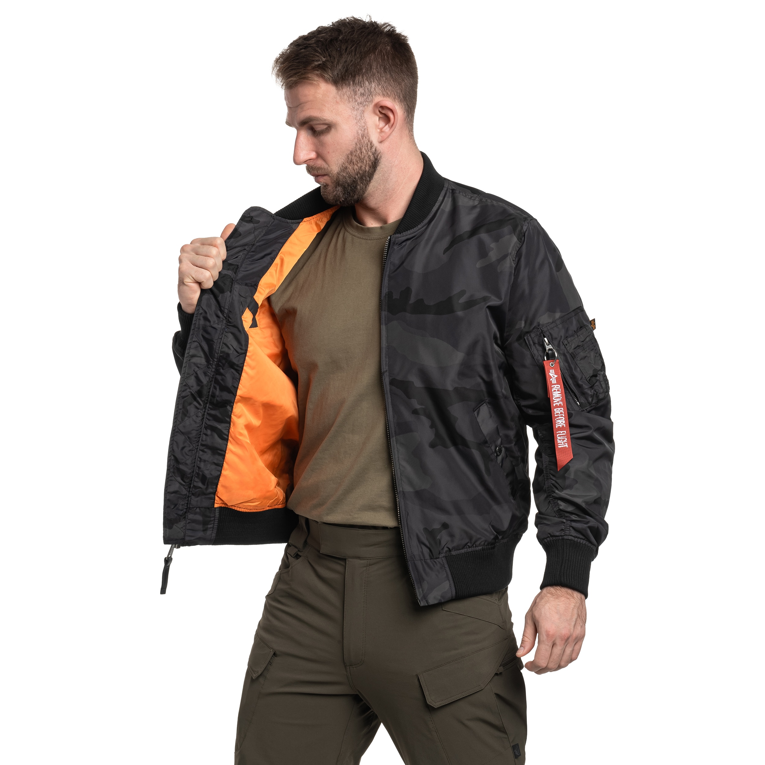 Kurtka Alpha Industries MA-1 TT Two Tone - Black Camo