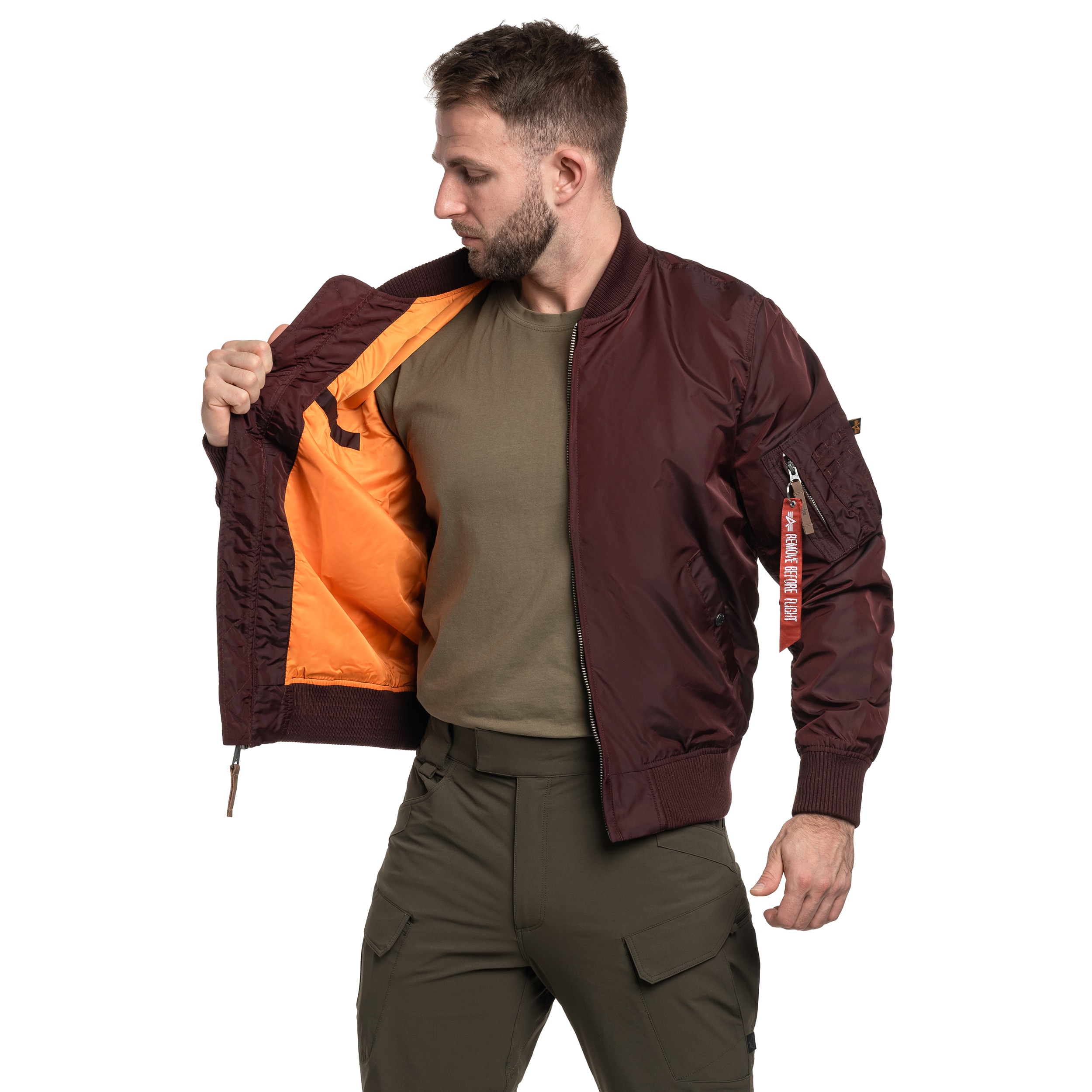 Kurtka Alpha Industries MA-1 TT Two Tone - Dark Maroon