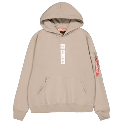 Bluza Alpha Industries Alpha Puff Print Hoodie - Vintage Sand