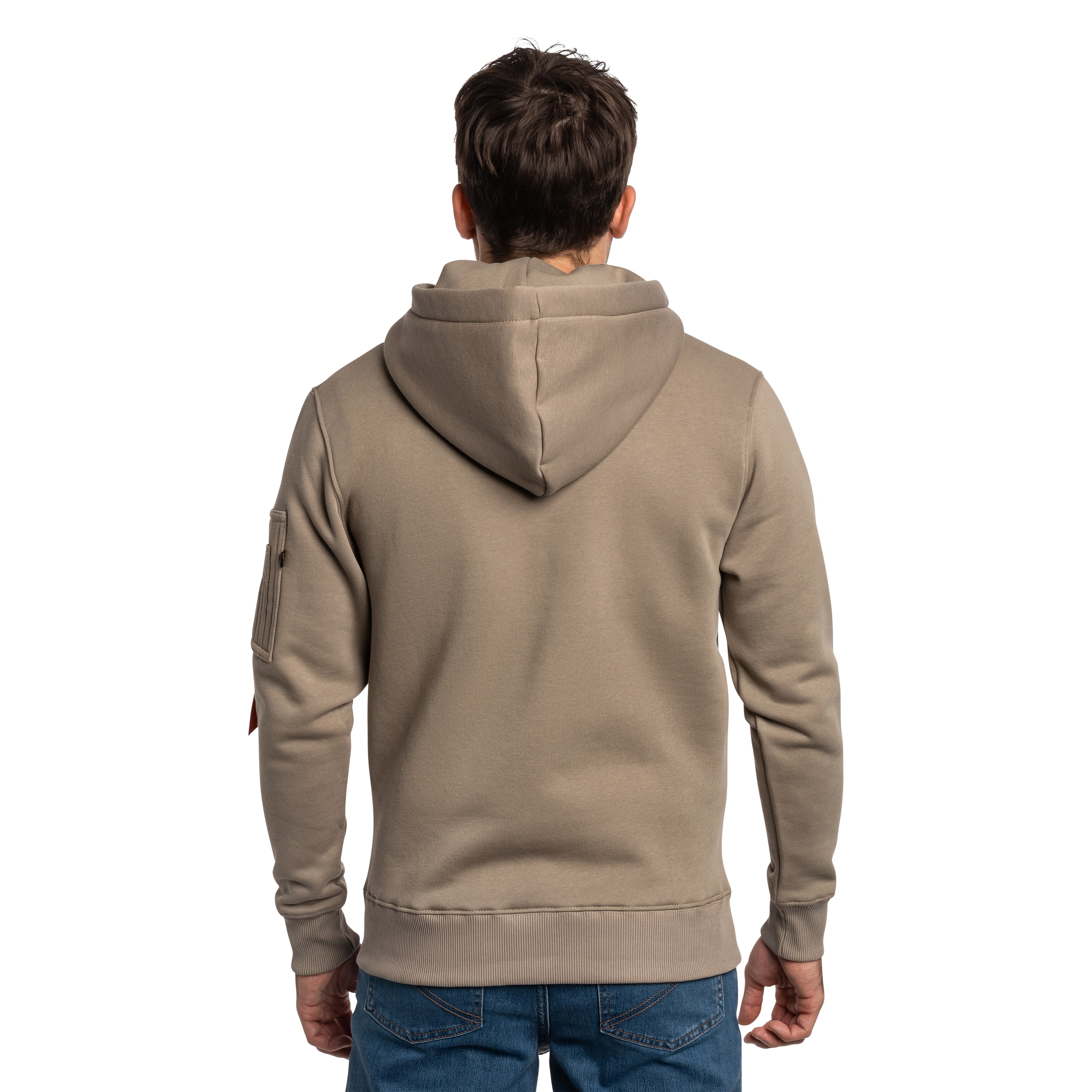 Bluza Alpha Industries Alpha Puff Print Hoodie - Vintage Sand