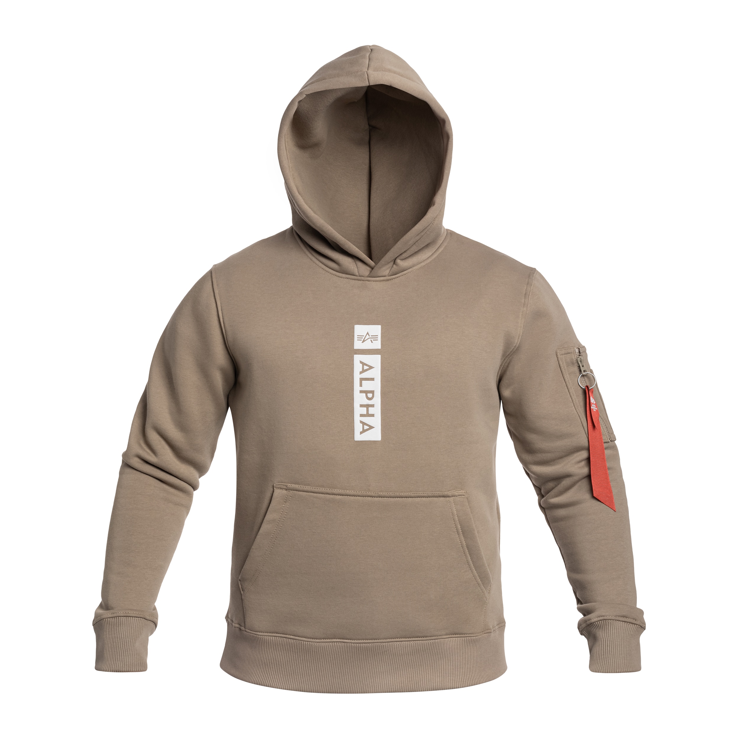 Bluza Alpha Industries Alpha Puff Print Hoodie - Vintage Sand