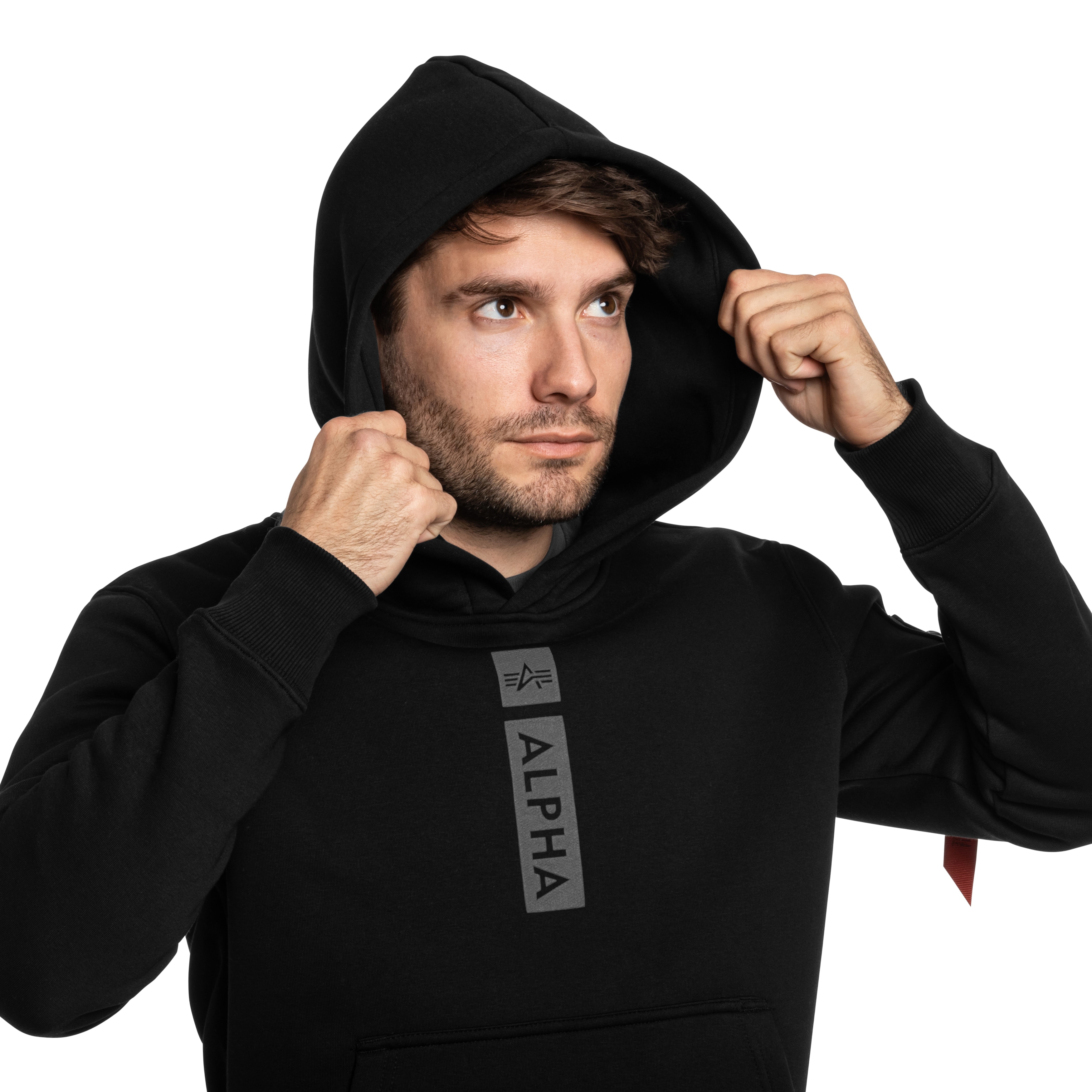 Кофта Alpha Industries Alpha Puff Print Hoodie - Black