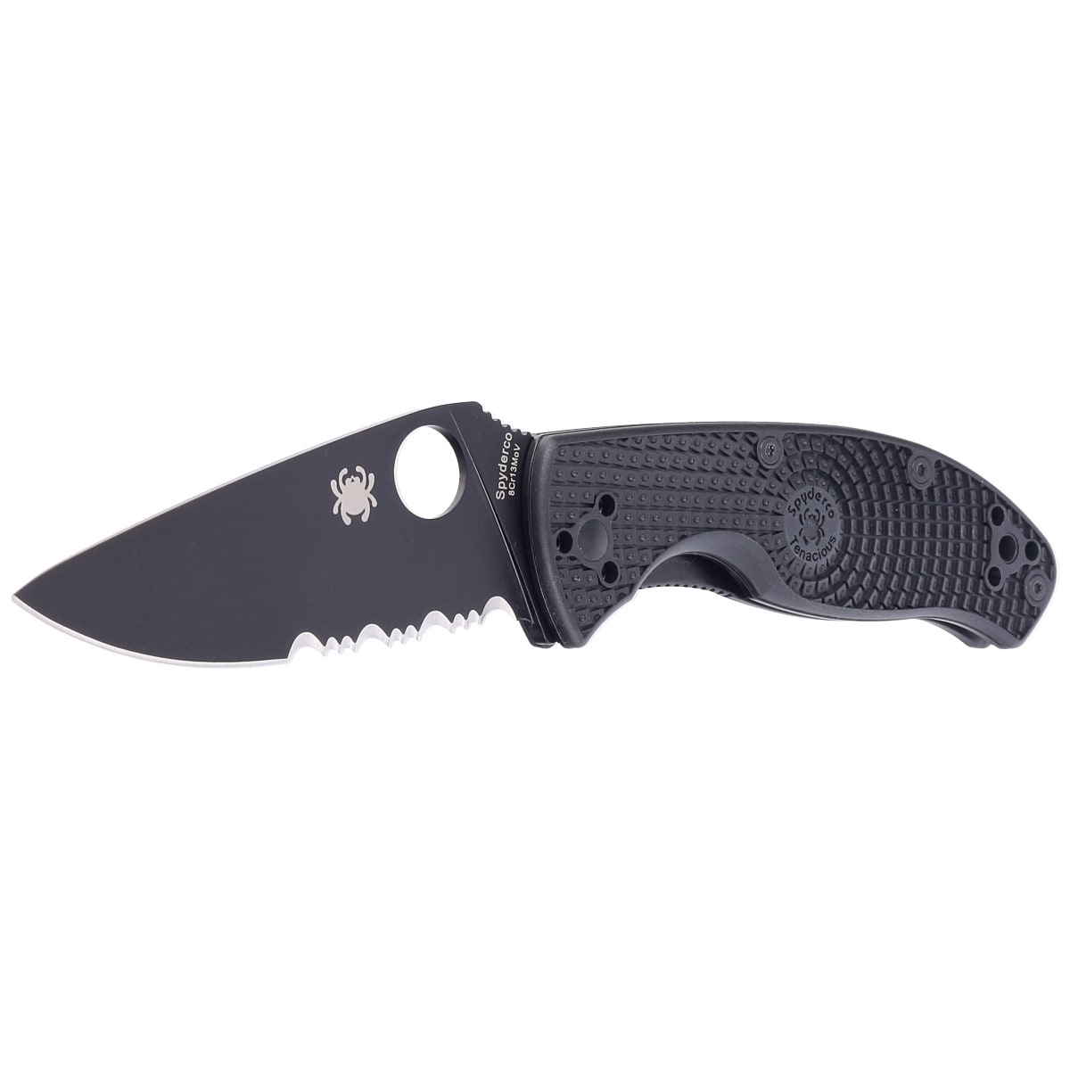 Складаний ніж Spyderco Tenacious FRN 8Cr13MoV - Black Blade Spyder