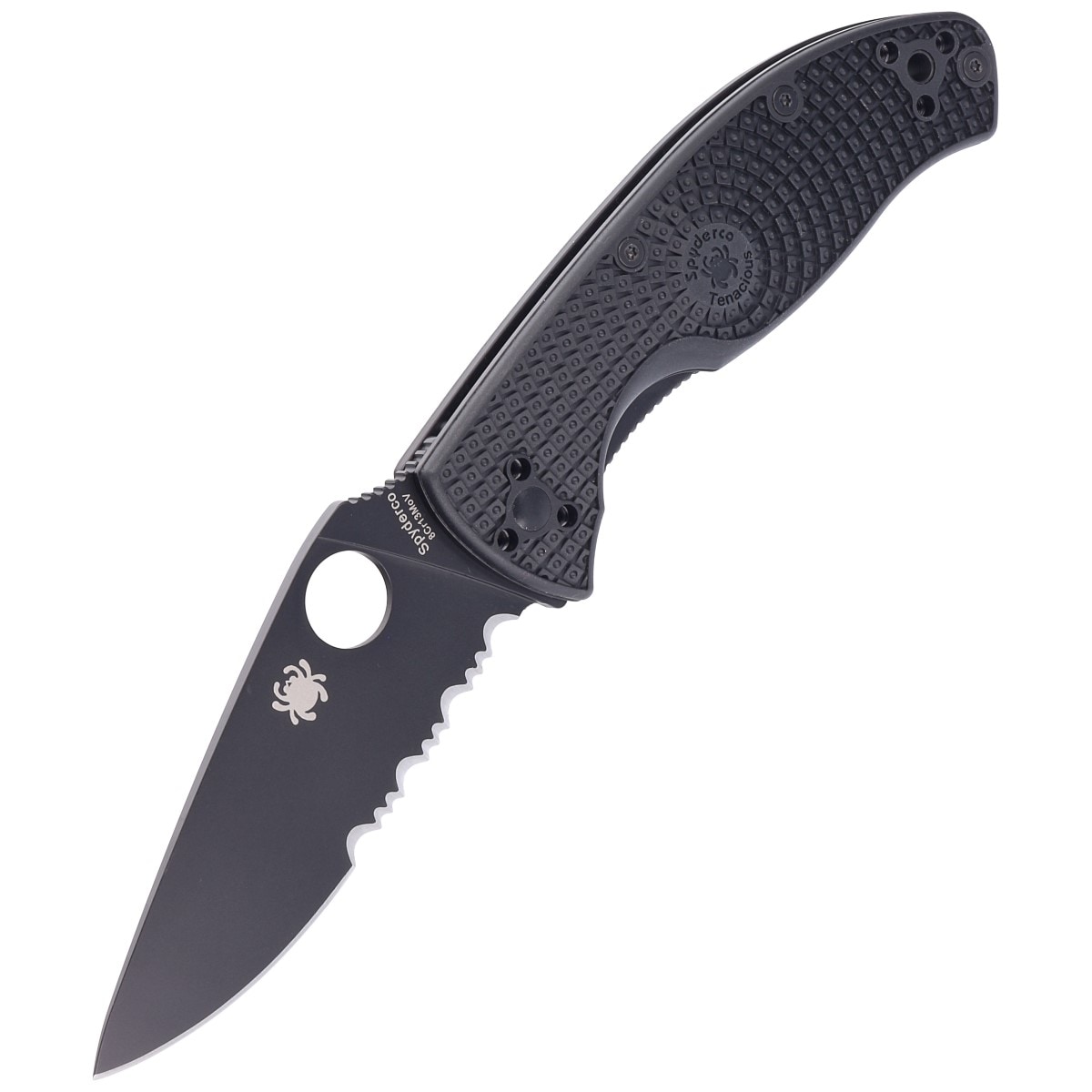 Складаний ніж Spyderco Tenacious FRN 8Cr13MoV - Black Blade Spyder