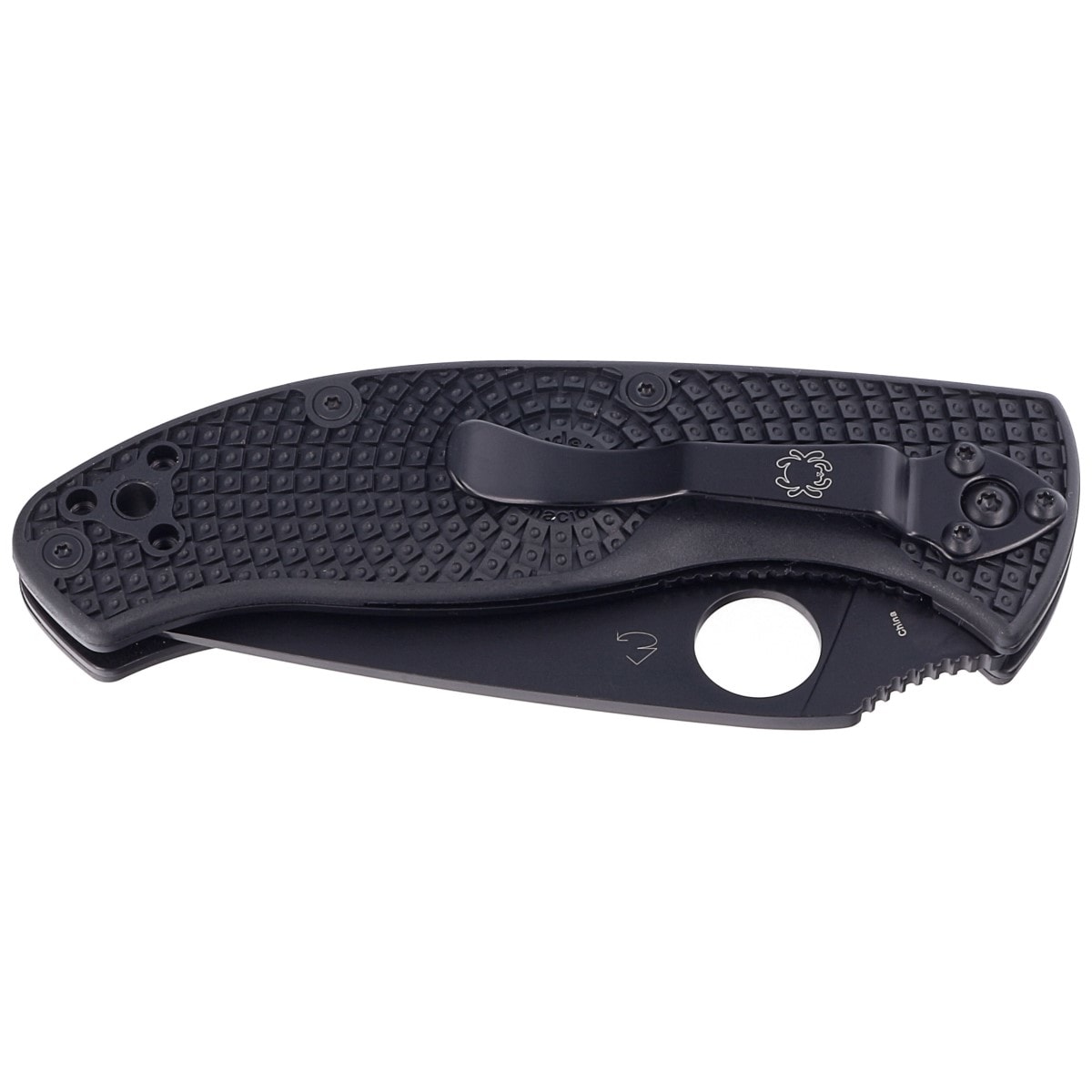 Складаний ніж Spyderco Tenacious FRN 8Cr13MoV - Black Blade Spyder