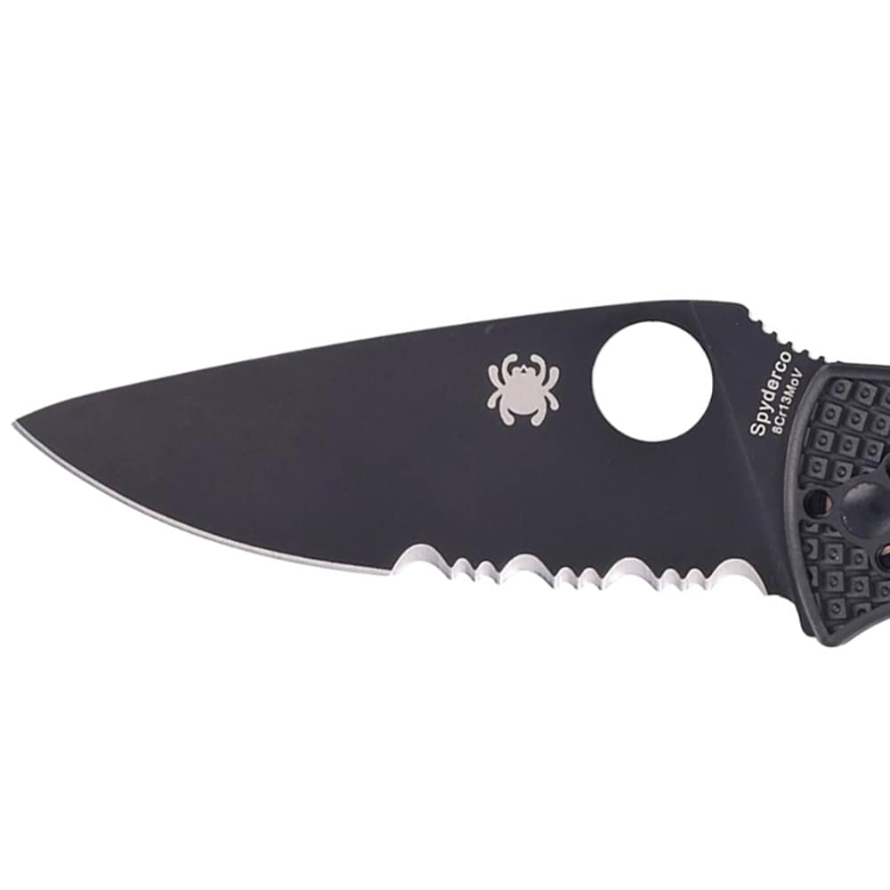 Складаний ніж Spyderco Tenacious FRN 8Cr13MoV - Black Blade Spyder