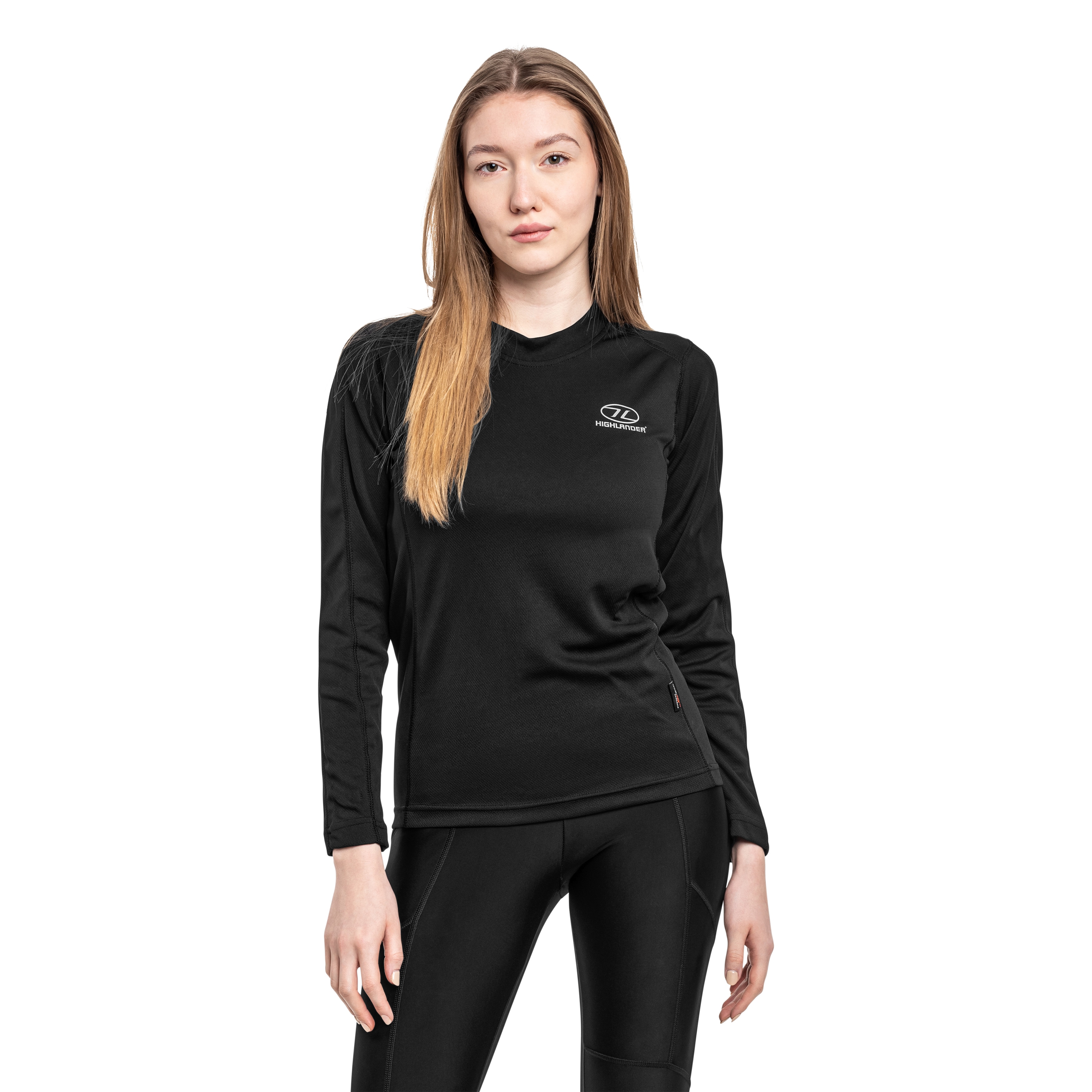 Koszulka termoaktywna damska Highlander Outdoor Long Sleeve Climate-X - Black