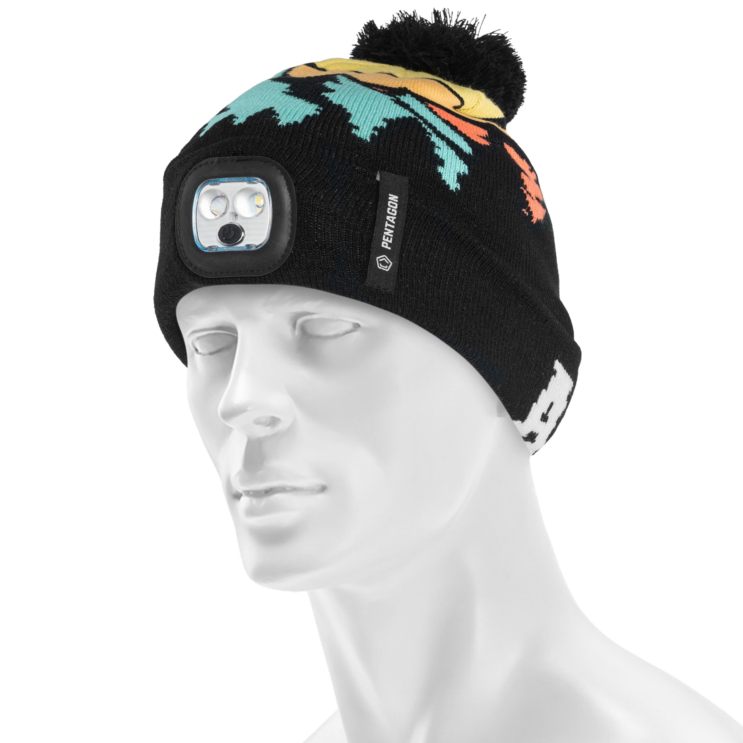 Czapka Pentagon Sanctuary Knit Beanie z latarką - Multicolor