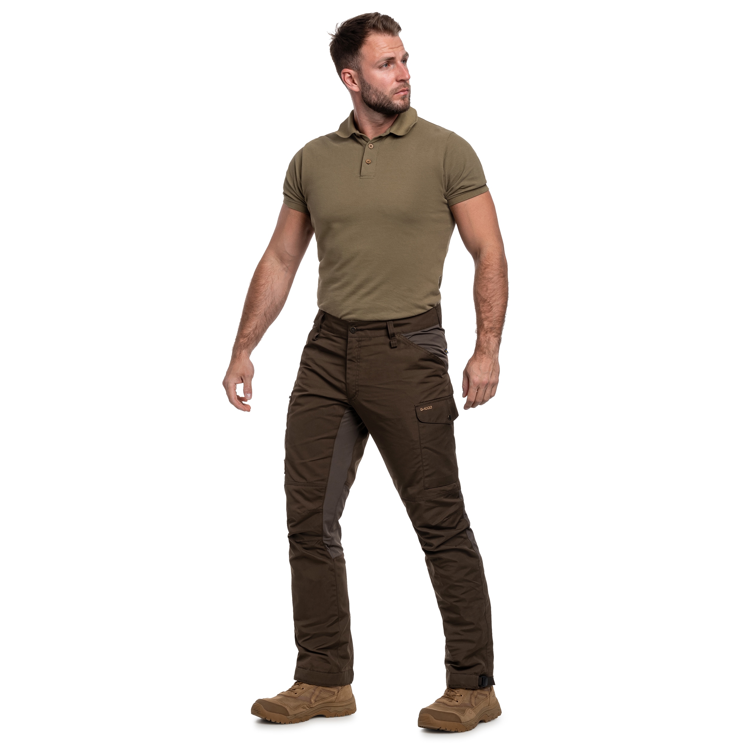 Spodnie Fjallraven Kaipak - Dark Olive