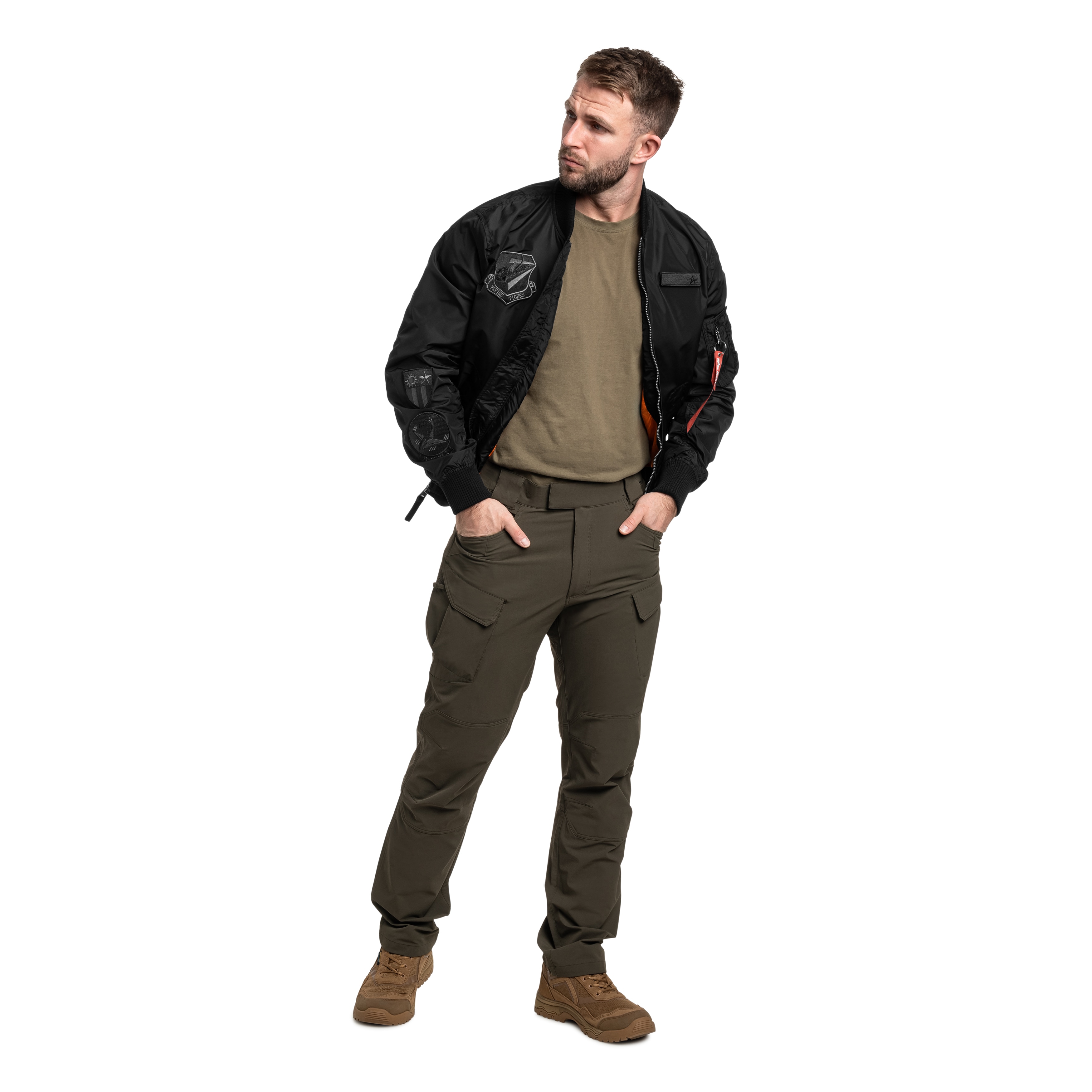 Kurtka Alpha Industries MA-1 TT Flying Tigers - Black