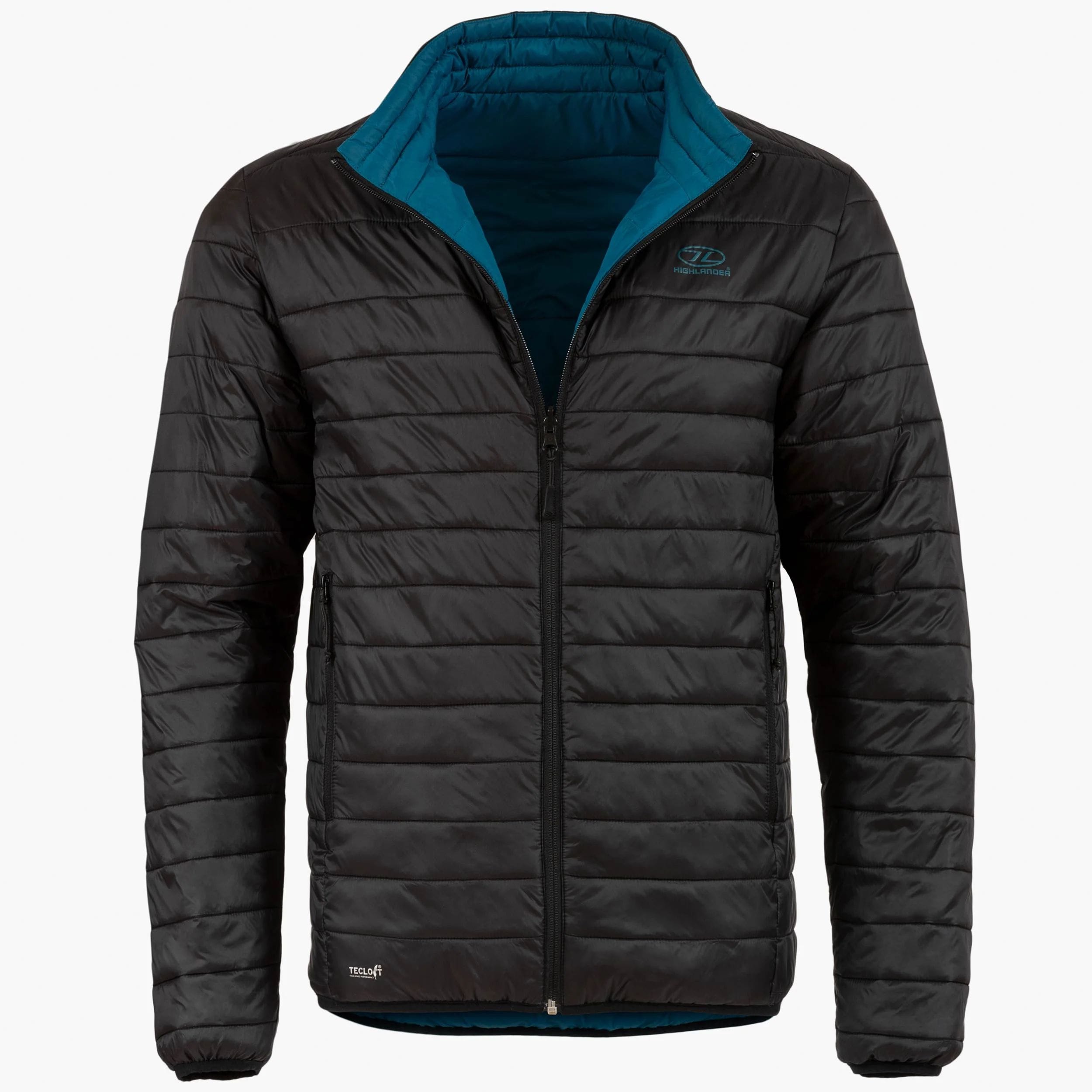 Kurtka Highlander Coll Reversible Winter Jacket - Black/Petrol