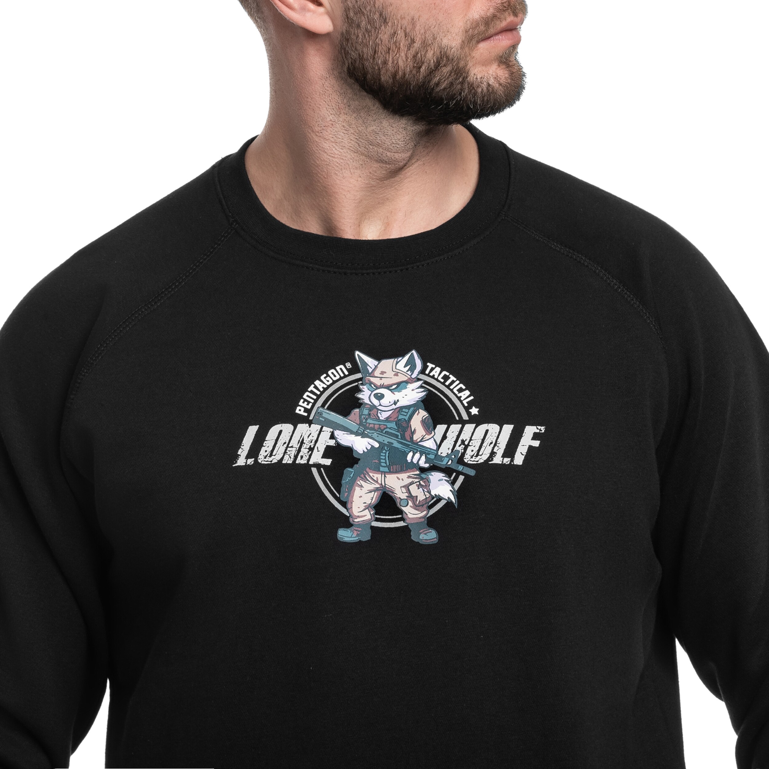Bluza Pentagon Hawk Lone Wolf - Black