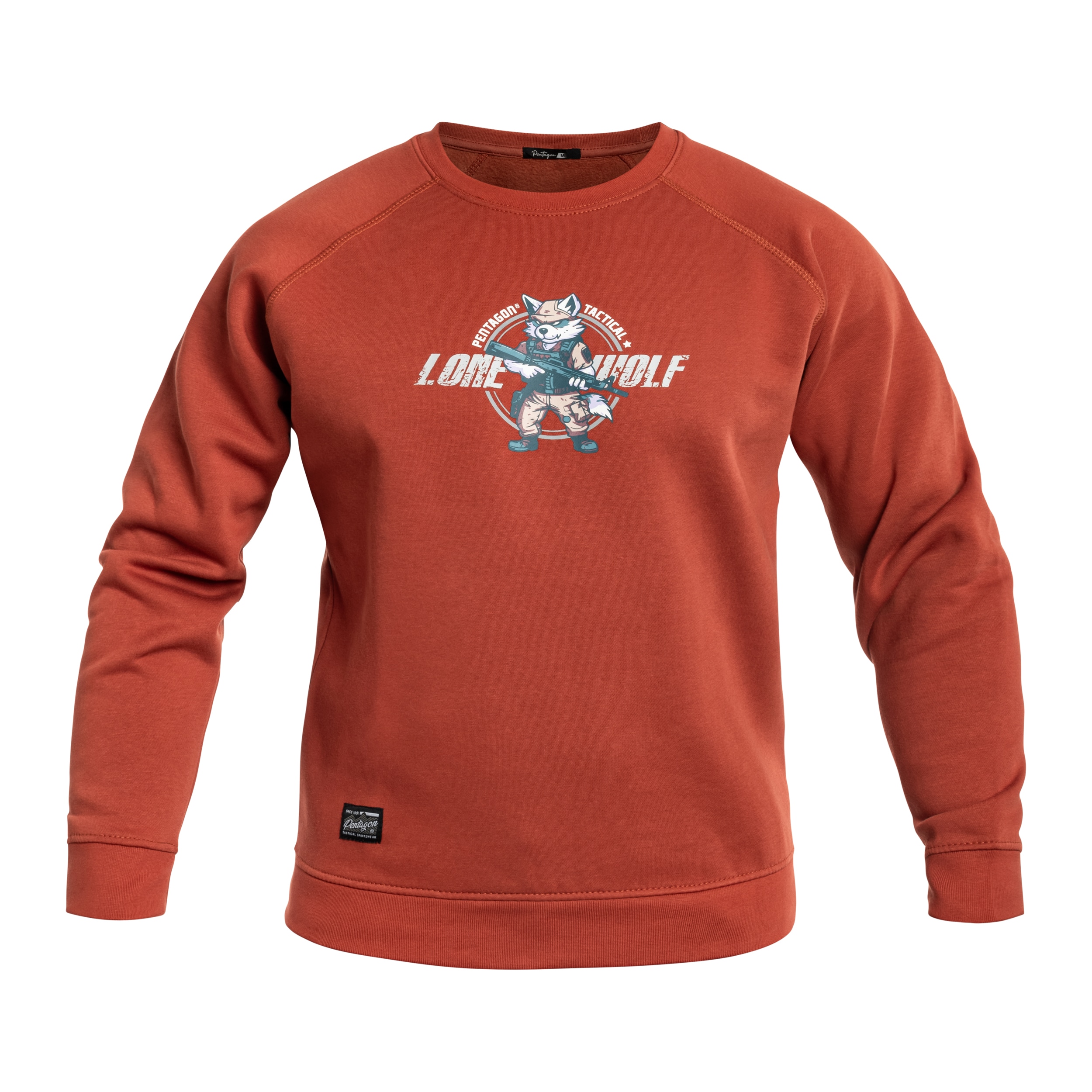 Bluza Pentagon Hawk Lone Wolf - Maroon Red