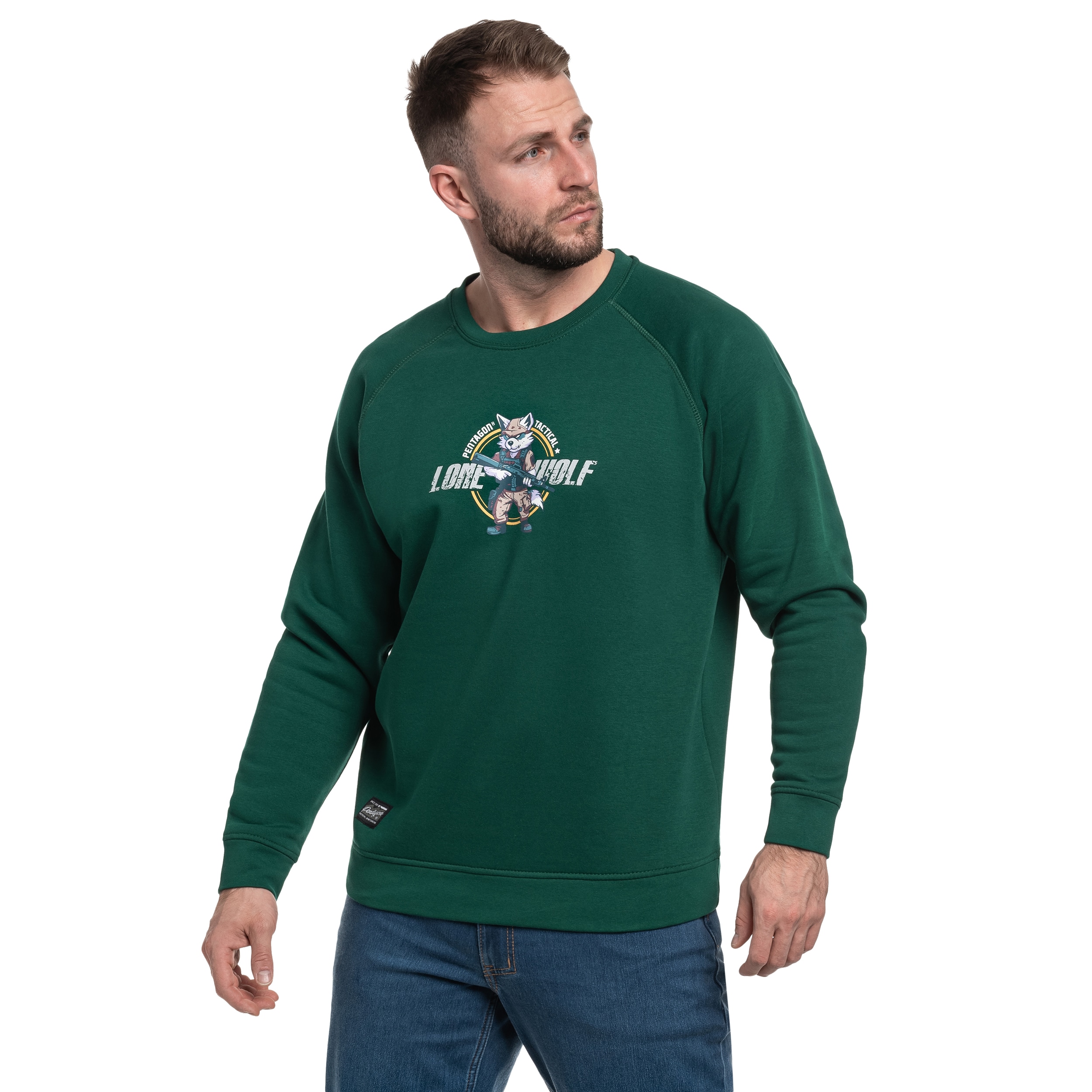 Bluza Pentagon Hawk Lone Wolf - Springbok Green