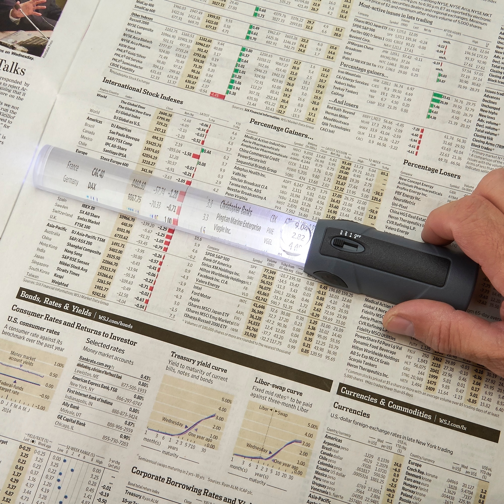 Lupa Carson MagniBar 2x/12x z podświetleniem LED