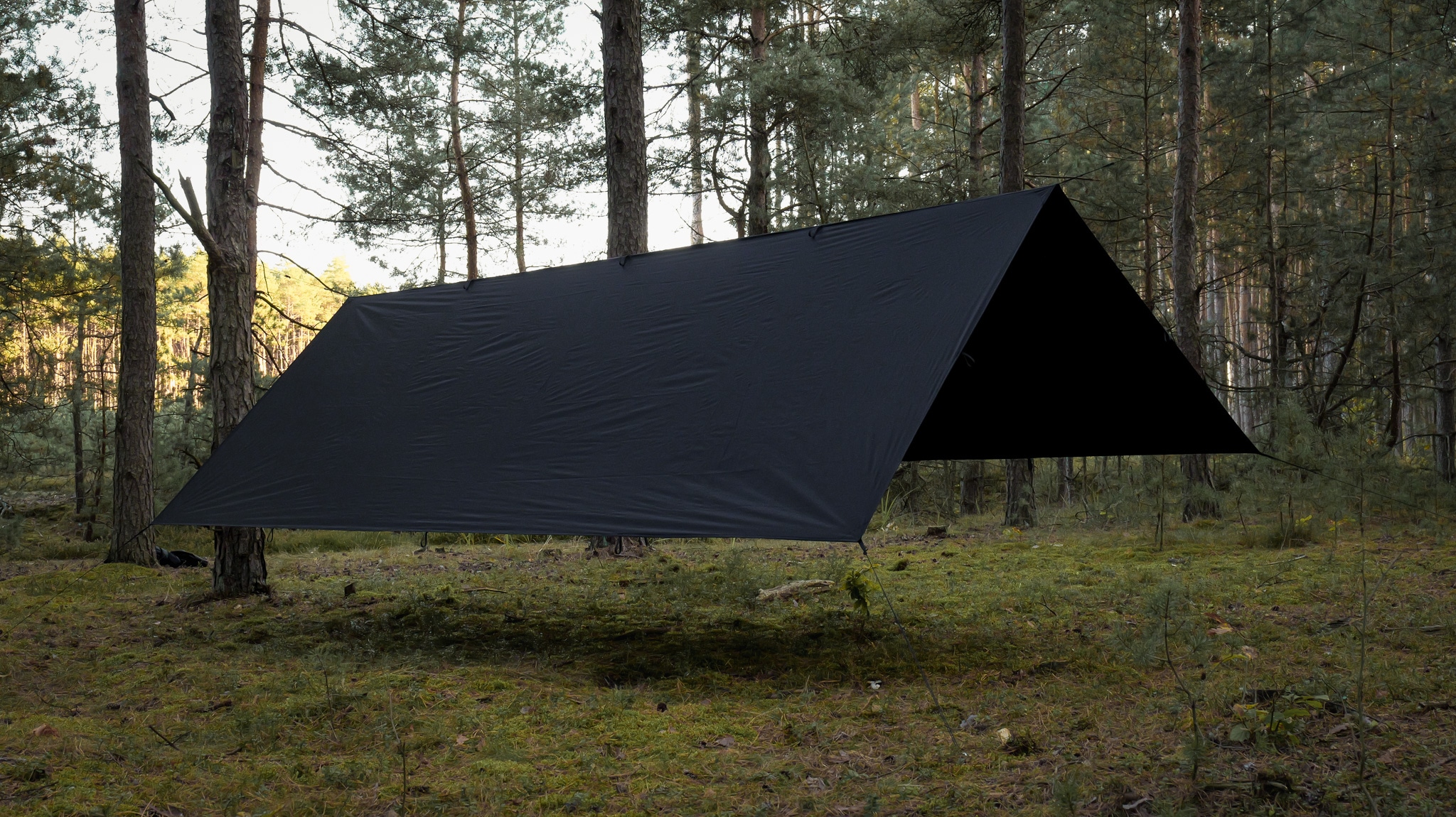 Płachta biwakowa TigerWood Tarp T2 3 x 4 m - Black