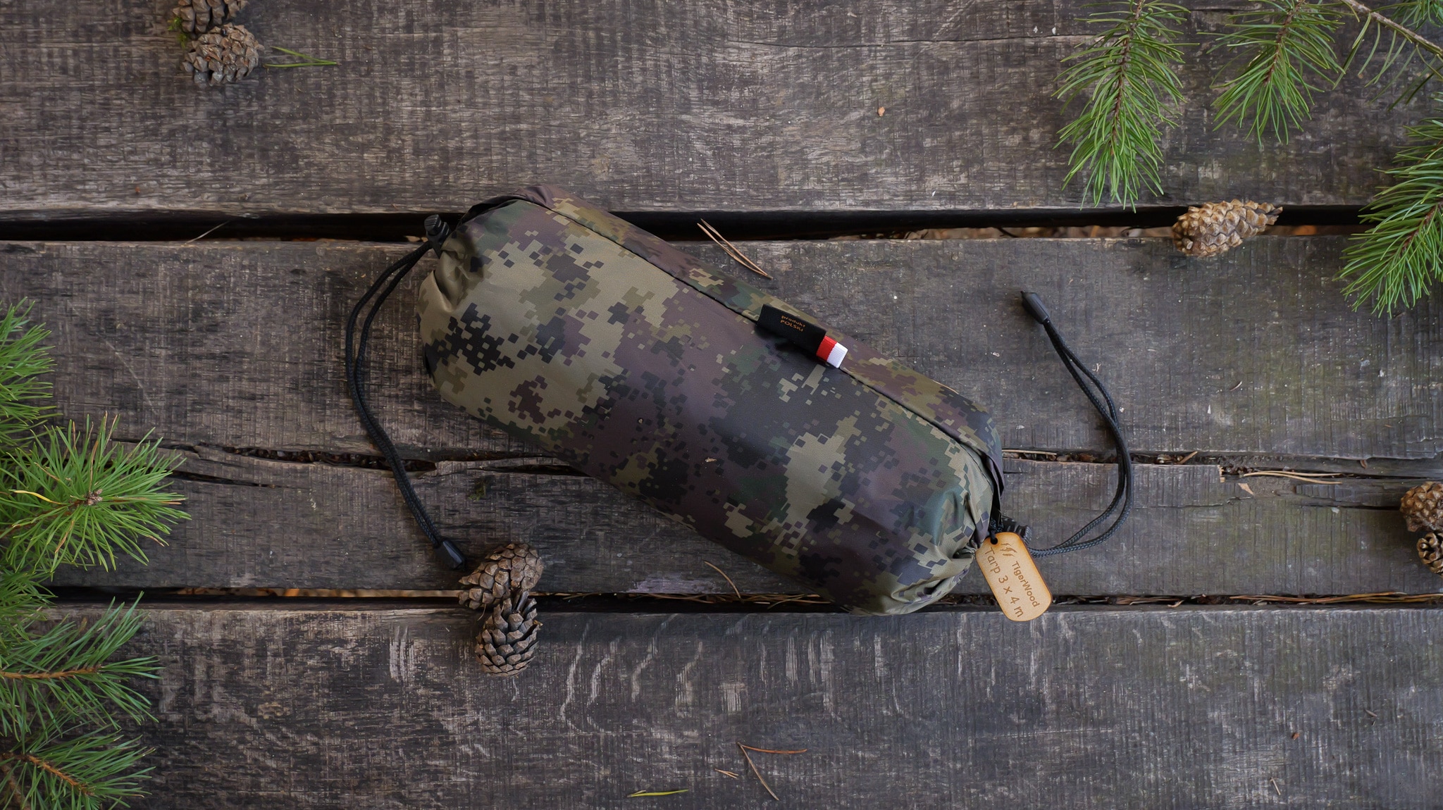 Płachta biwakowa TigerWood Tarp T2 3 x 4 m - Camo