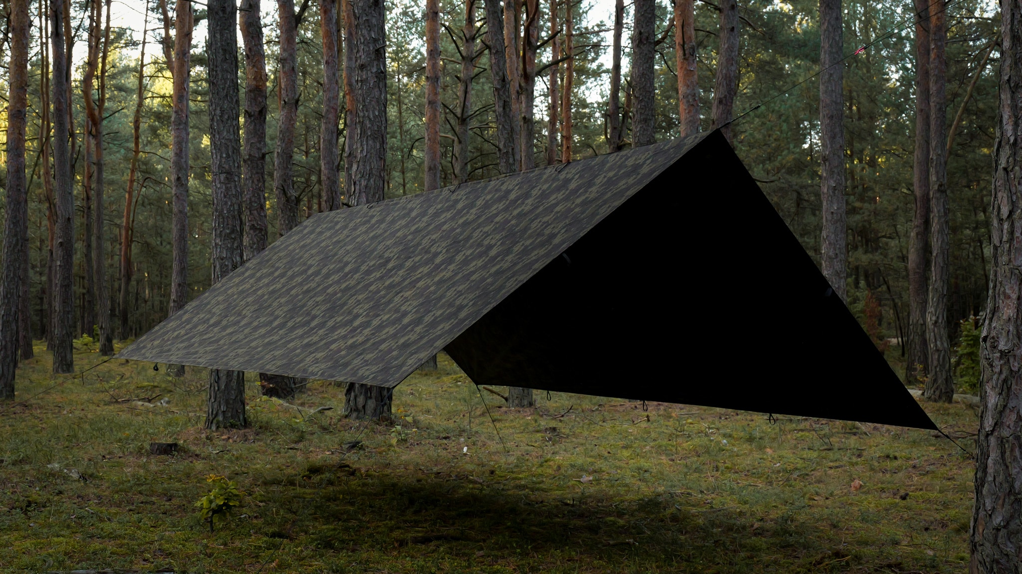 Płachta biwakowa TigerWood Tarp T2 3 x 4 m - Camo