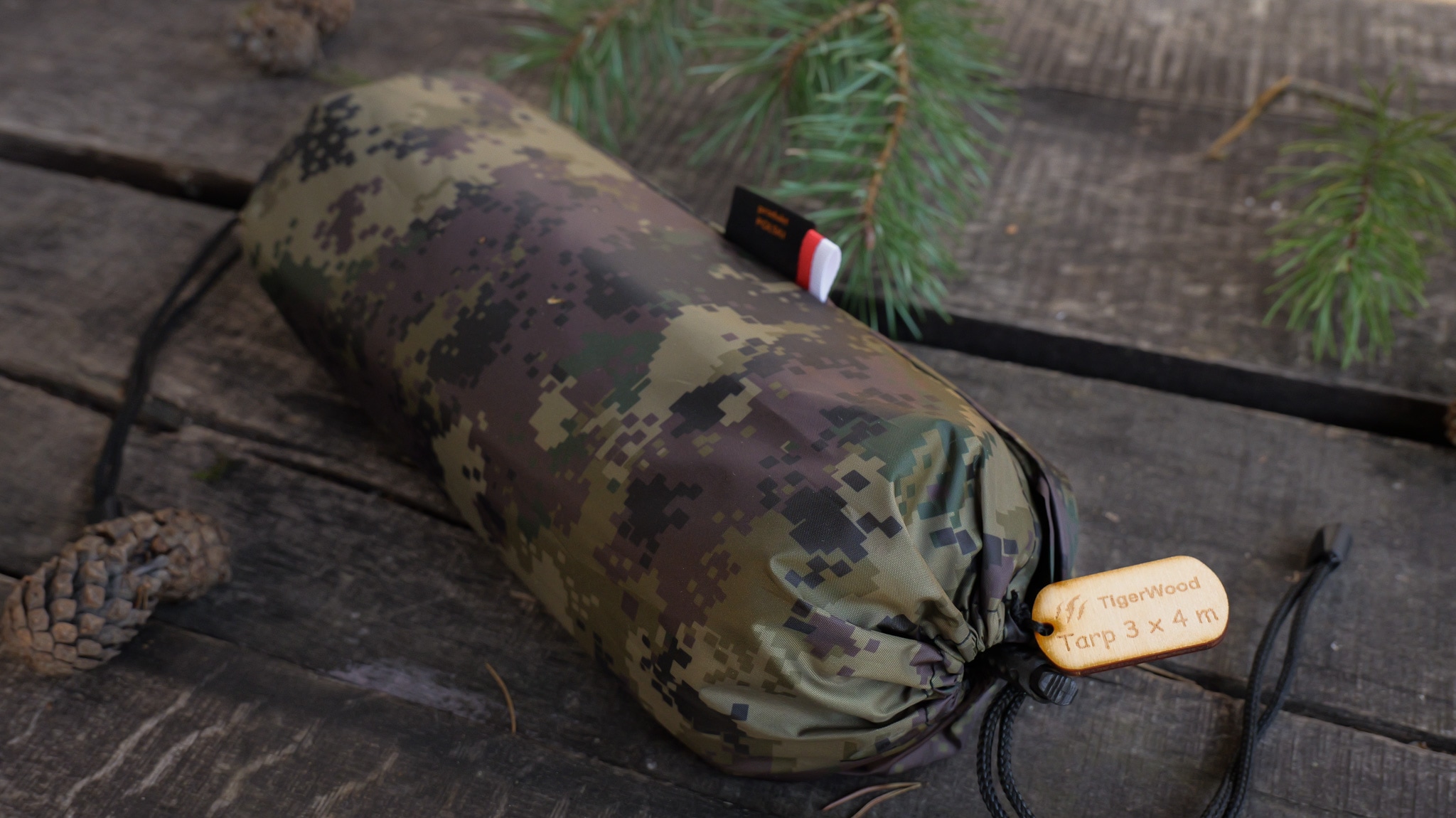Płachta biwakowa TigerWood Tarp T2 3 x 4 m - Camo
