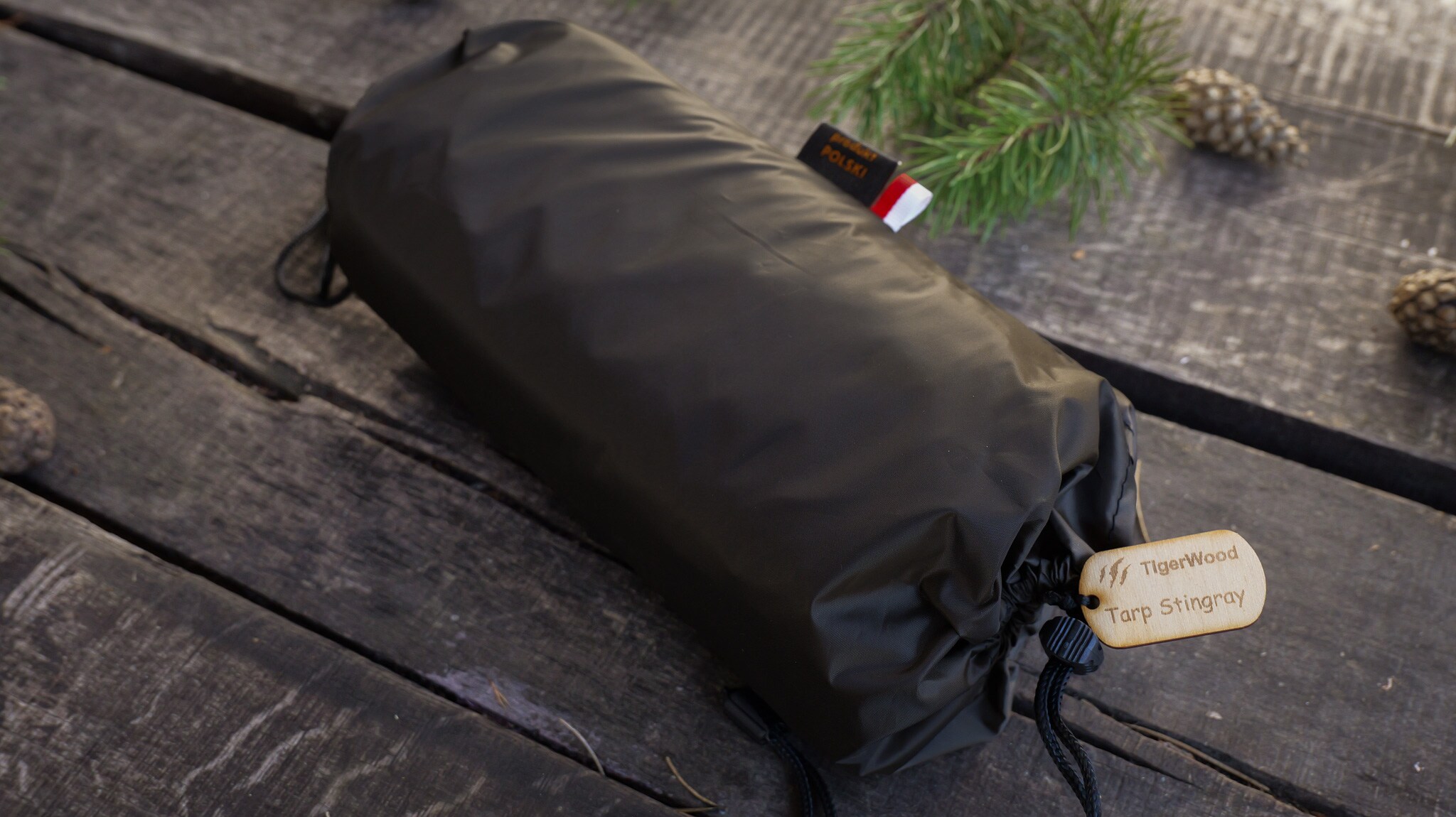 Płachta biwakowa TigerWood Termo Tarp T2 StingRay 3,6 x 2,8 m - Dark Khaki