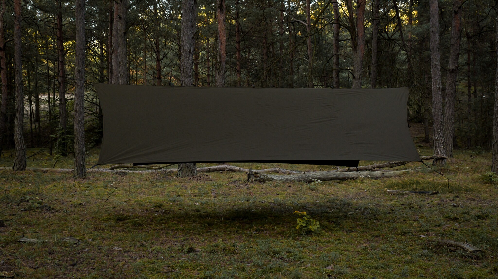 Płachta biwakowa TigerWood Termo Tarp T2 StingRay 3,6 x 2,8 m - Dark Khaki