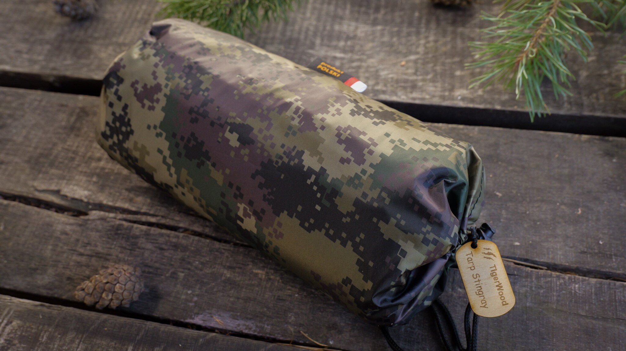 Płachta biwakowa TigerWood Termo Tarp T2 StingRay 3,6 x 2,8 m - Camo