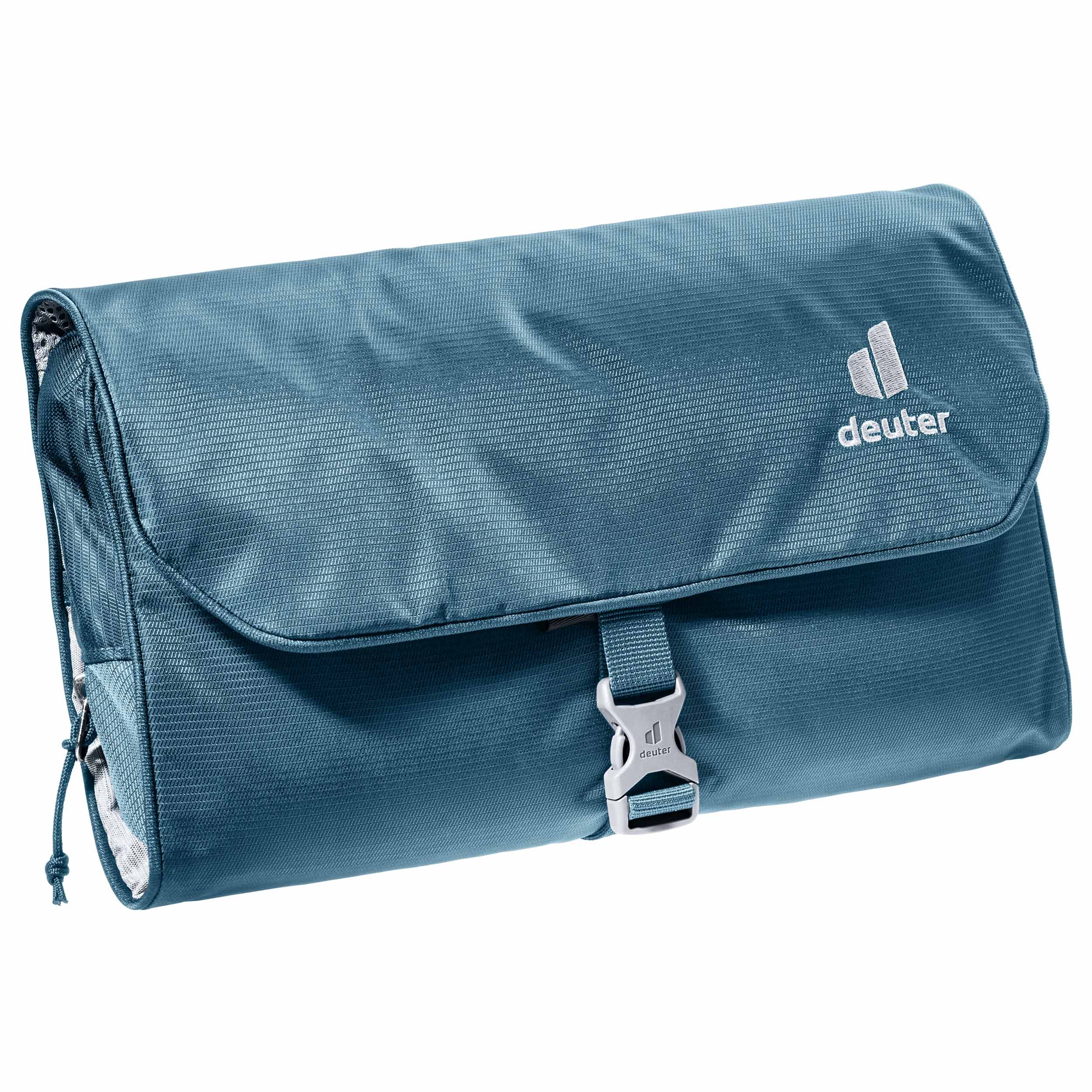 Kosmetyczka składana Deuter Wash Bag II - Atlantic/White Logo