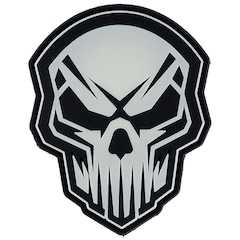 Naszywka 101 Inc. 3D PVC Angry Skull Glow In The Dark