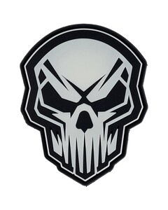 Нашивка 101 Inc. 3D PVC Angry Skull Glow In The Dark Нашивка 101 Inc. 3D PVC Angry Skull Glow In The Dark