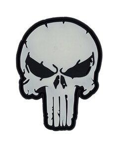 Нашивка 101 Inc. 3D PVC Punish Skull Glow In The Dark Нашивка 101 Inc. 3D PVC Punish Skull Glow In The Dark