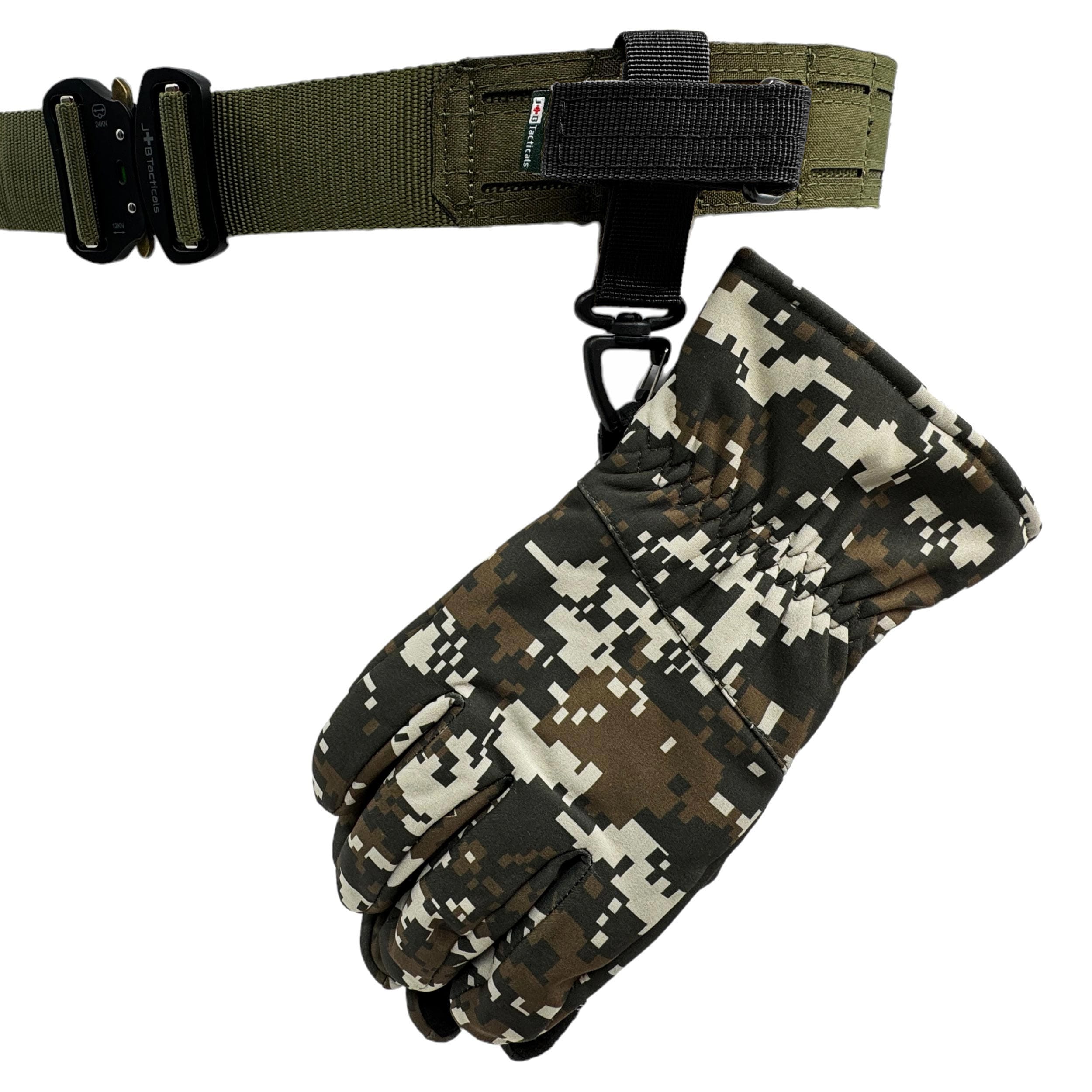 Uchwyt na rękawice JB Tacticals MOLLE z karabińczykiem - Czarny