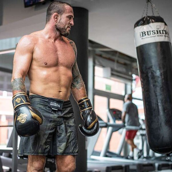 Боксерські рукавиці DBX Bushido B-2V13 - Чорно-золоті