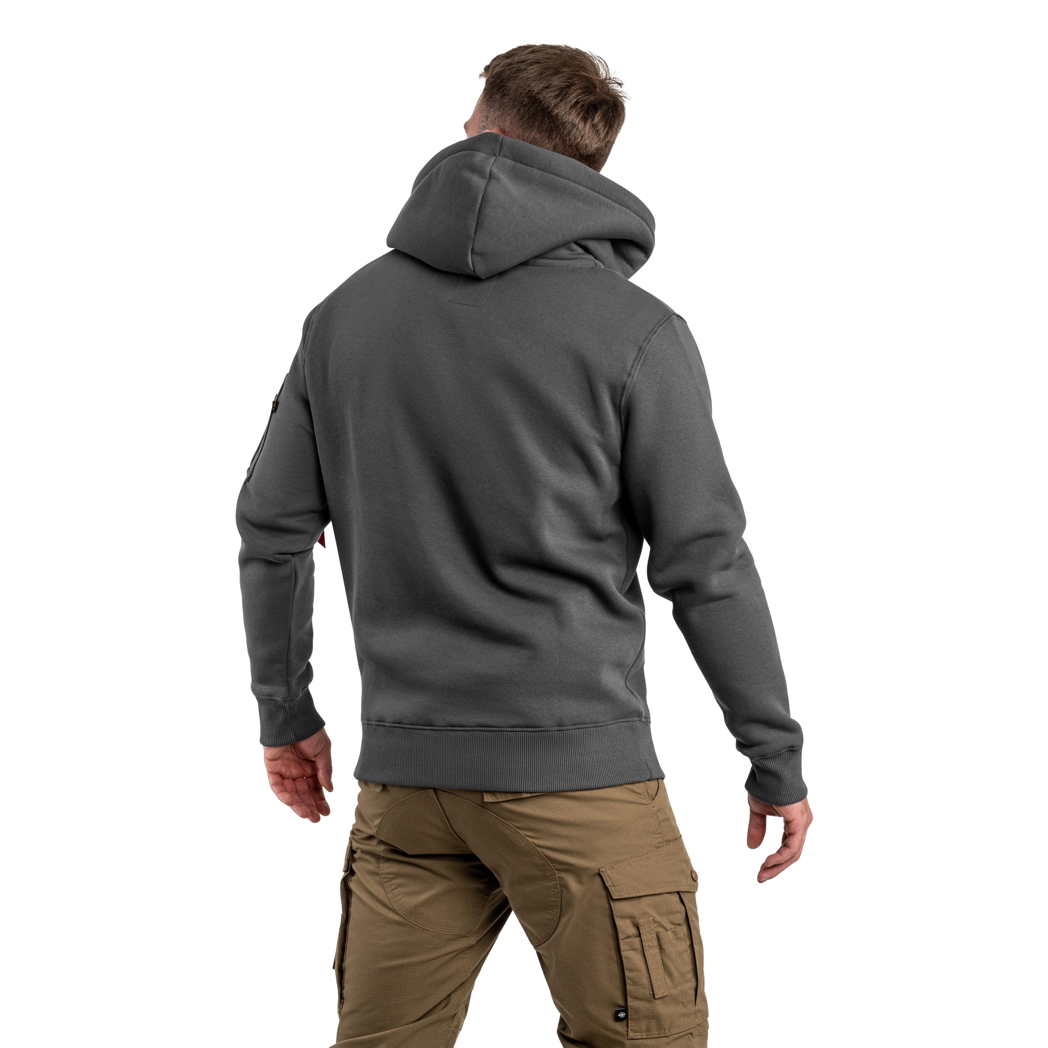 Bluza Alpha Industries Alpha Puff Print Hoodie - Vintage Grey