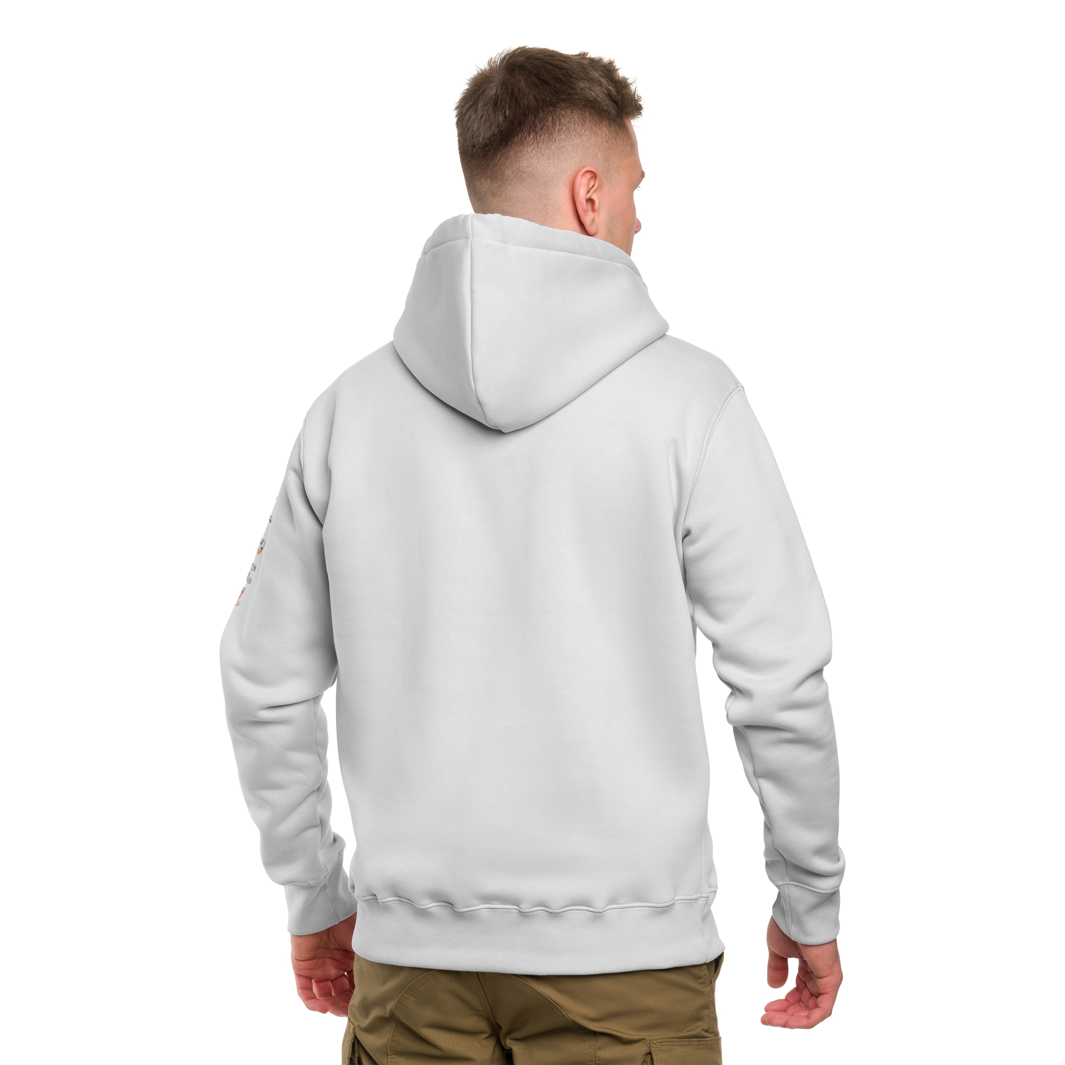 Кофта Alpha Industries Camo Sleeve Hoodie - Pastel Grey