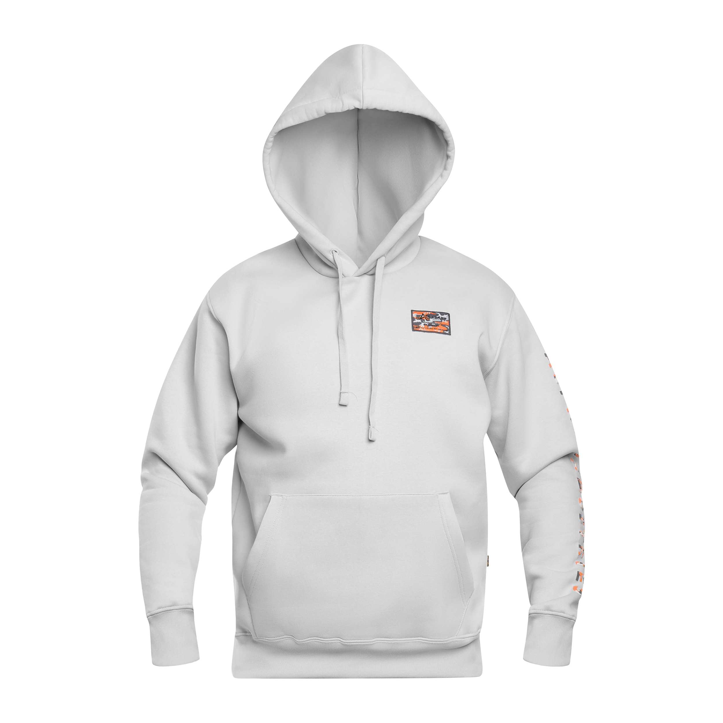 Кофта Alpha Industries Camo Sleeve Hoodie - Pastel Grey