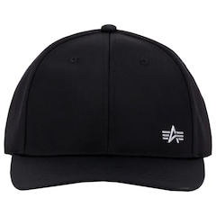 Czapka Alpha Industries Metal Label Cap - Black/Metallic Silver