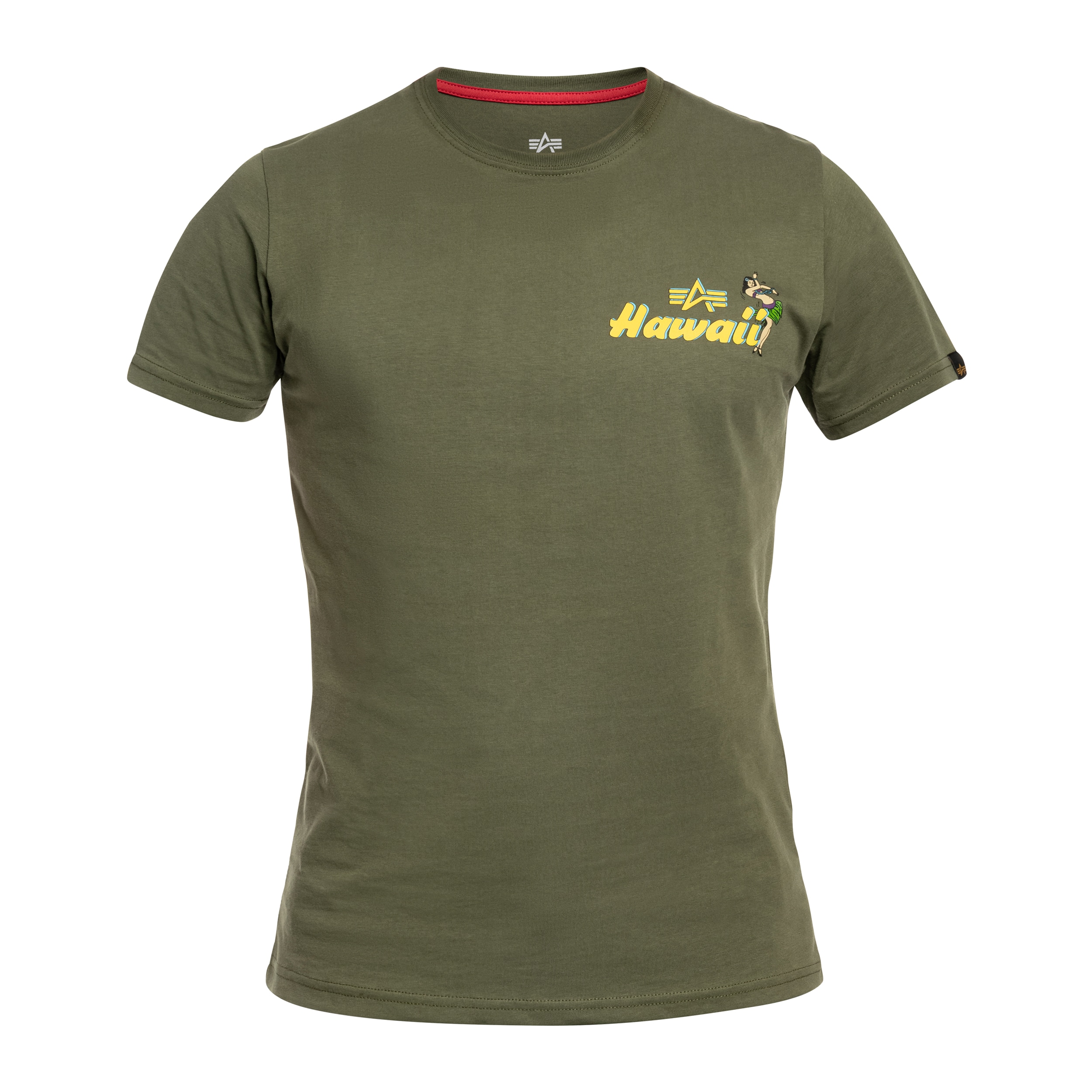 Koszulka T-Shirt Alpha Industries Pearl Harbor Back Print - Dark Olive