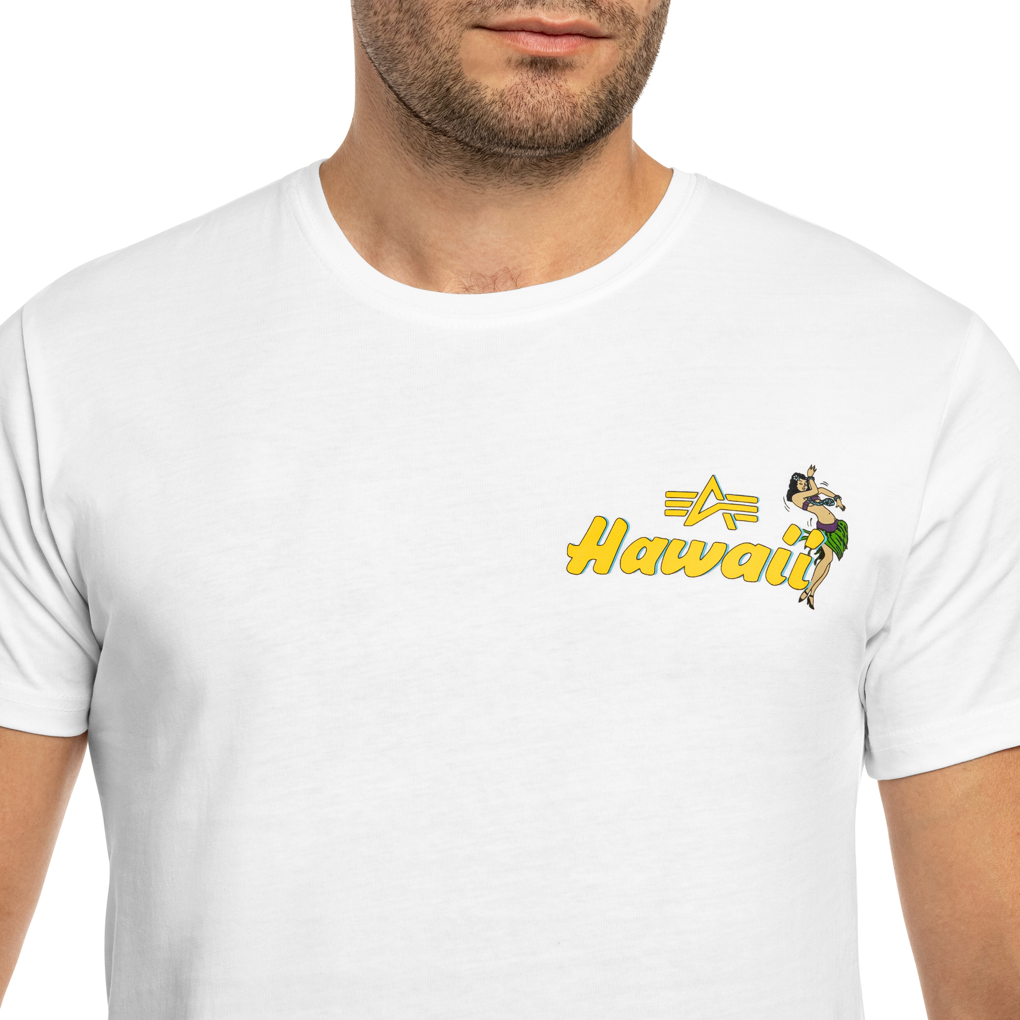 Koszulka T-Shirt Alpha Industries Pearl Harbor Back Print - White