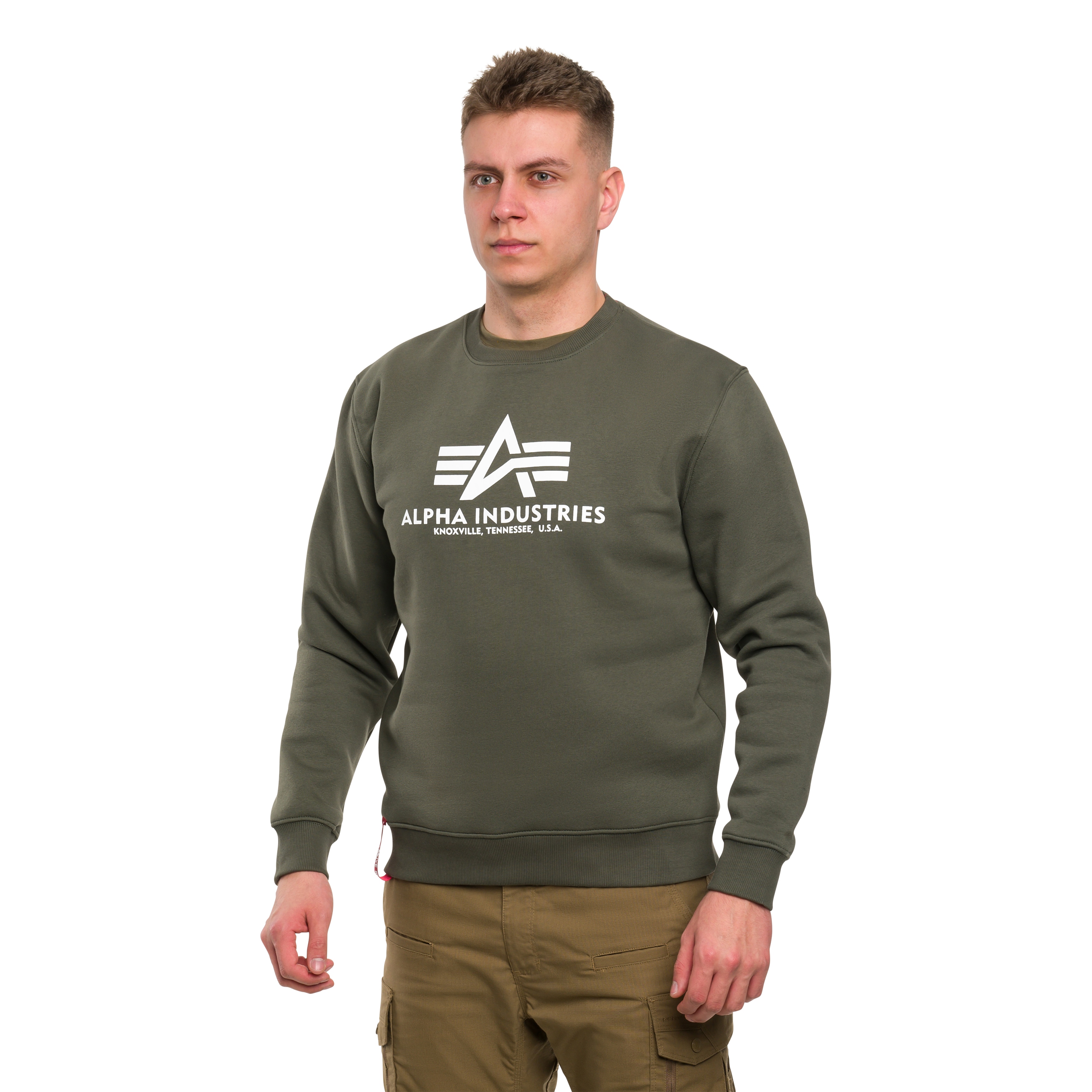 Bluza Alpha Industries Basic Sweater - Dark Olive