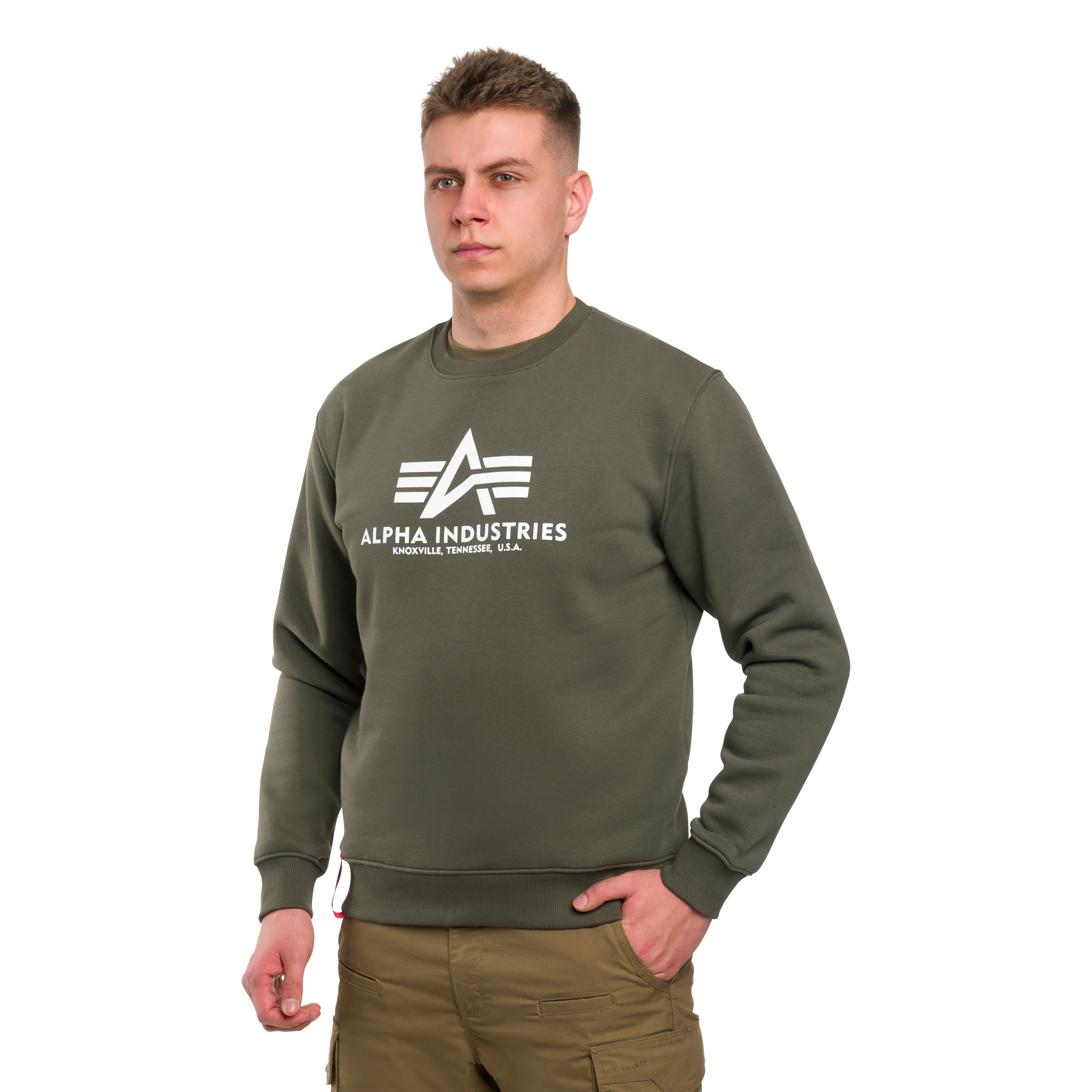 Bluza Alpha Industries Basic Sweater - Dark Olive