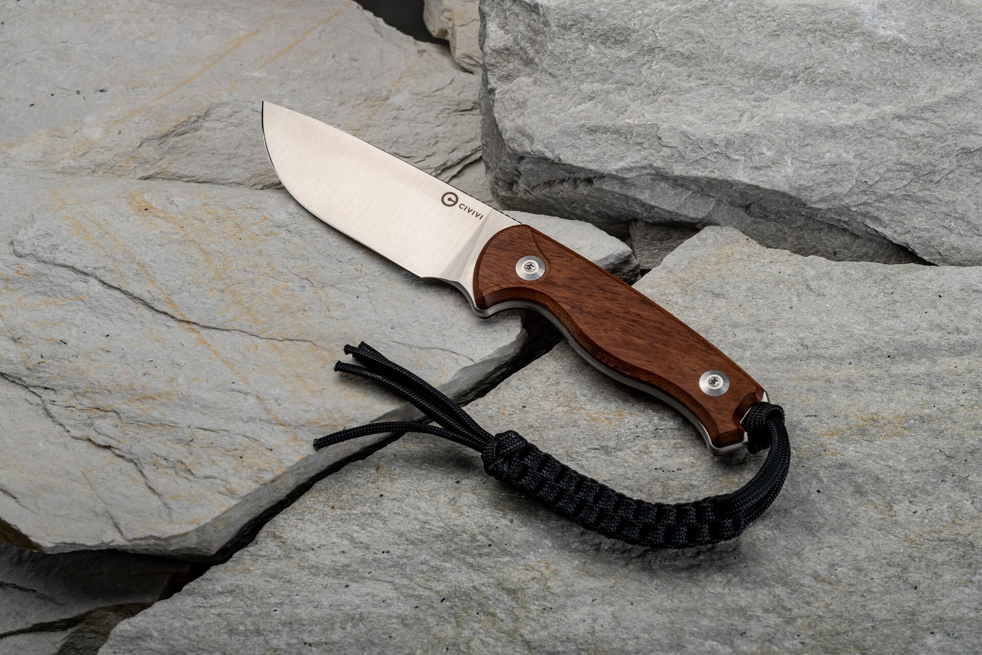 Nóż Civivi Timberbark Guibourtia Wood - Satin