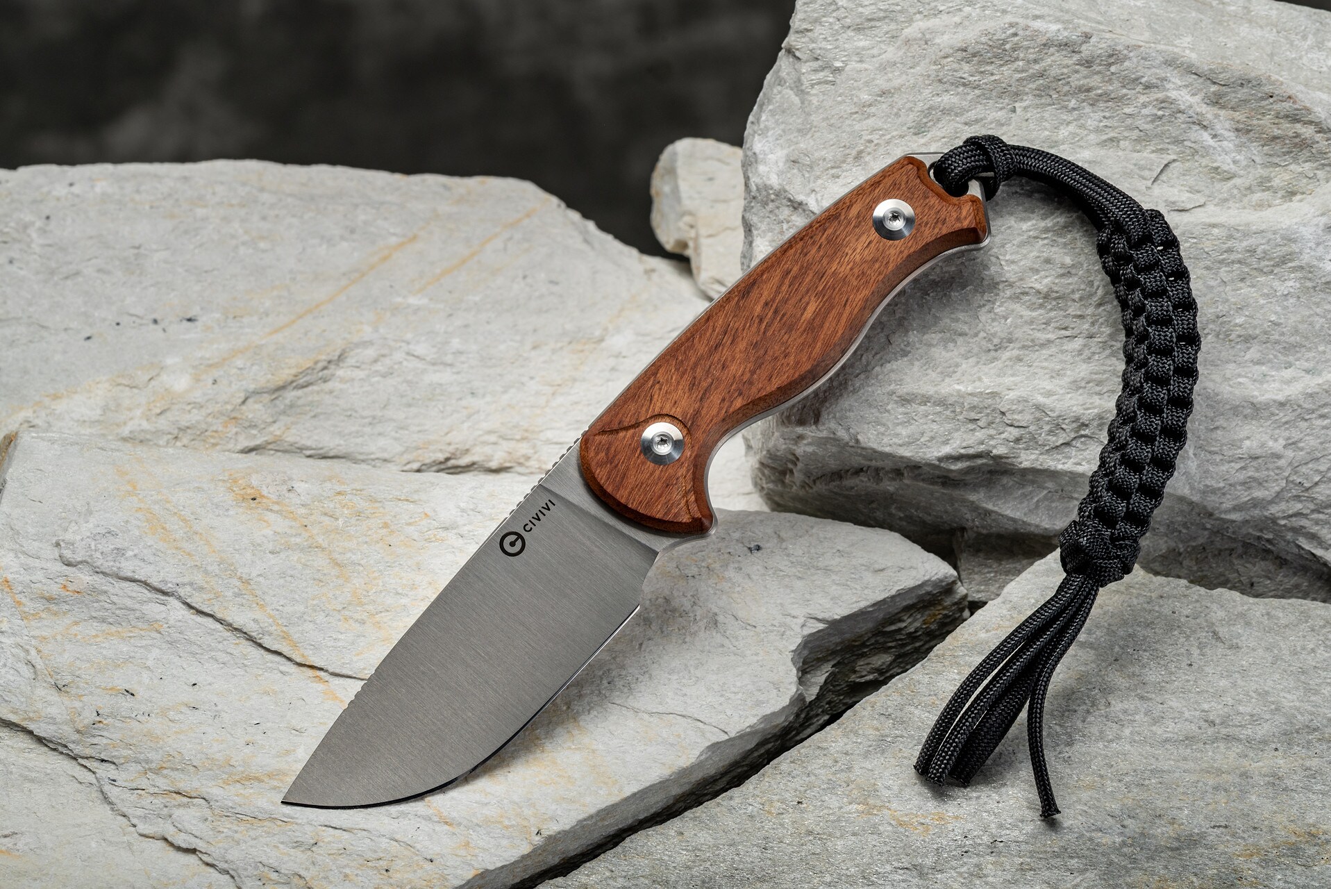 Nóż Civivi Timberbark Guibourtia Wood - Satin