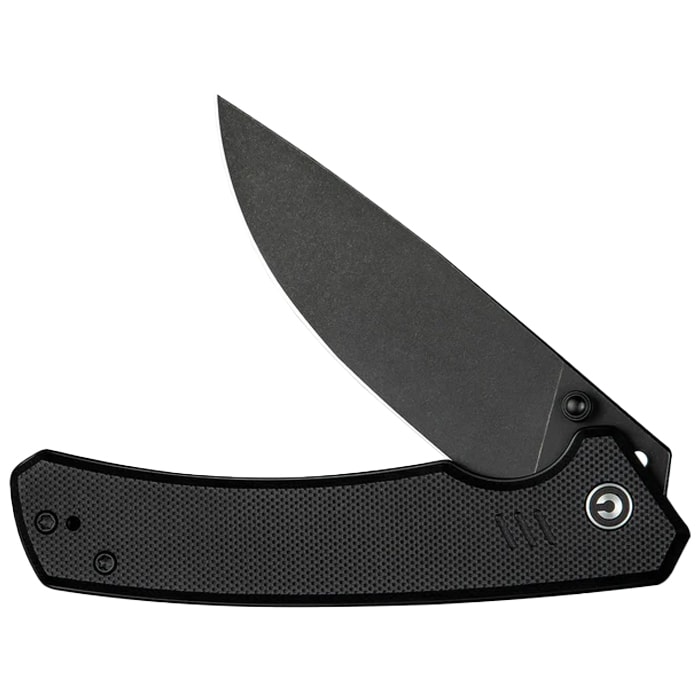 Civivi Merit Black Stonewashed G10 Folding Knife - Black