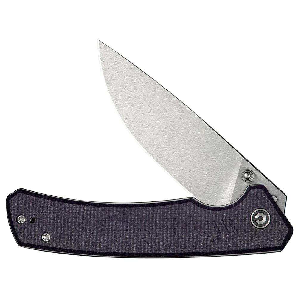 Civivi Merit Folding Knife - Satin/Purple Canvas Micarta