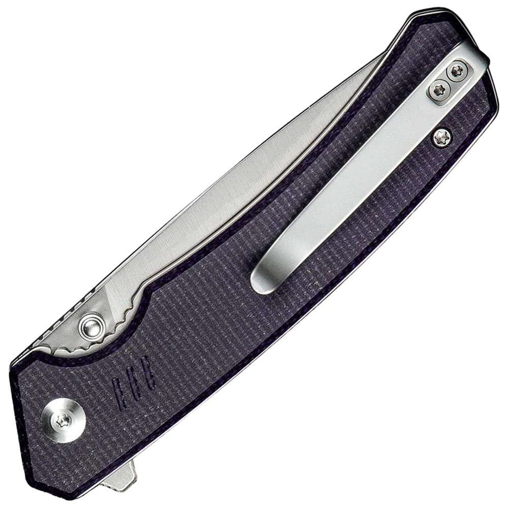 Civivi Merit Folding Knife - Satin/Purple Canvas Micarta