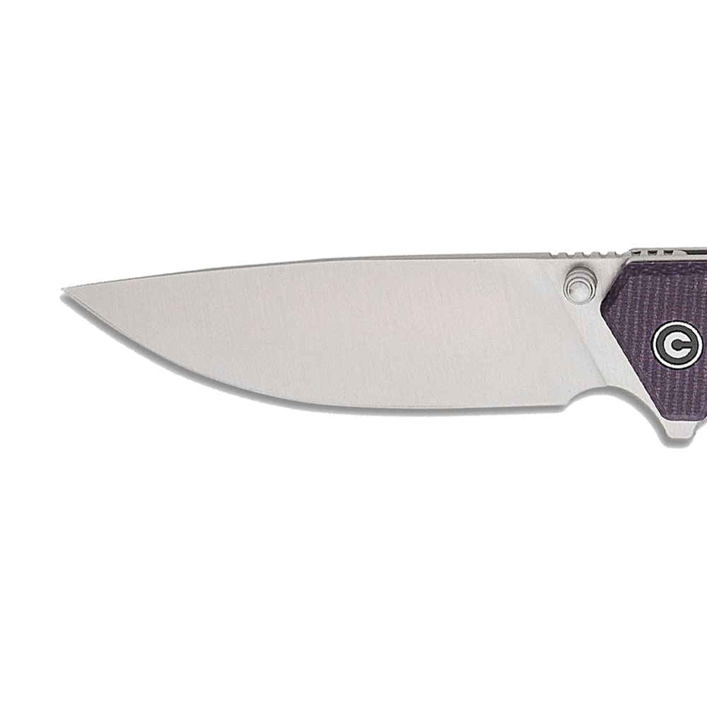 Civivi Merit Folding Knife - Satin/Purple Canvas Micarta