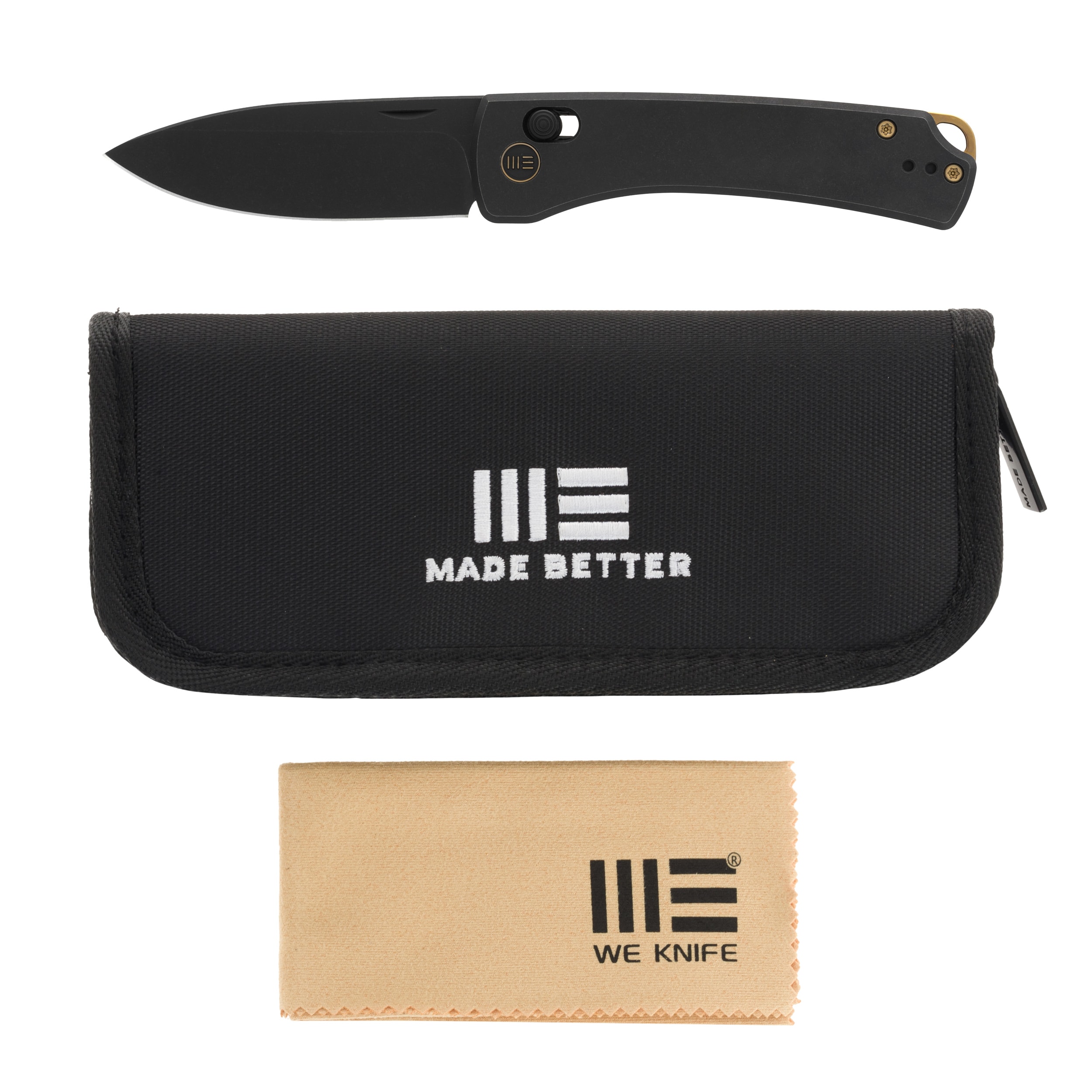 Складаний ніж WE Knife Nightblade Black Titanium Stonewashed - Black