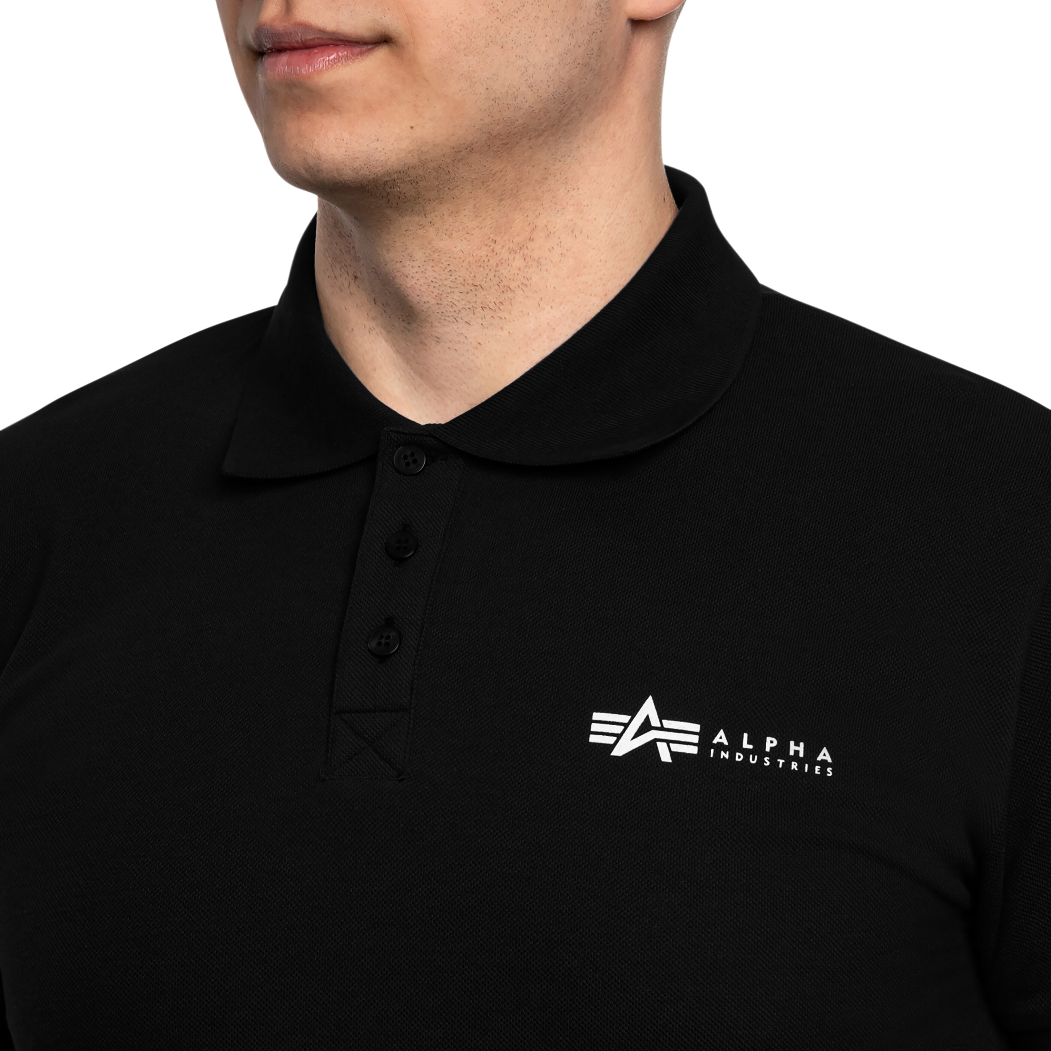 Koszulka Polo Alpha Industries Basic Small Logo - Black