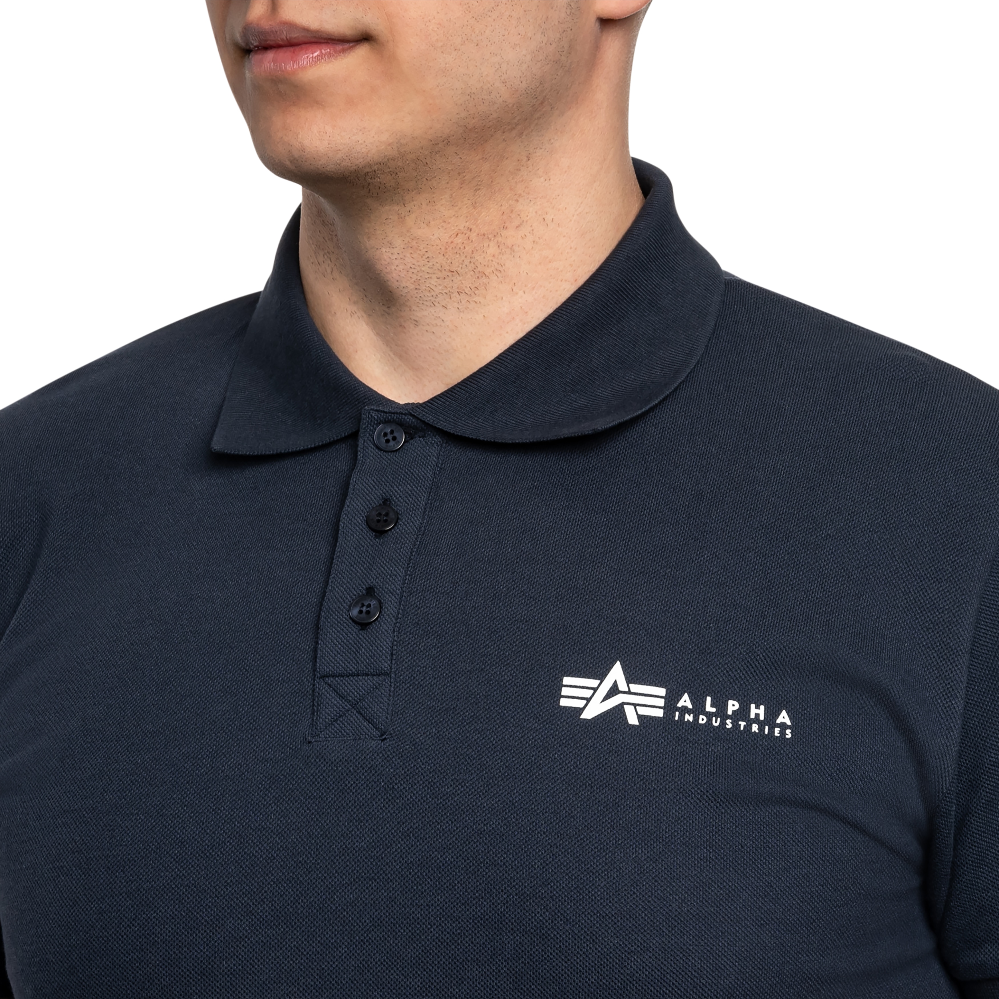 Koszulka Polo Alpha Industries Basic Small Logo - Replica Blue